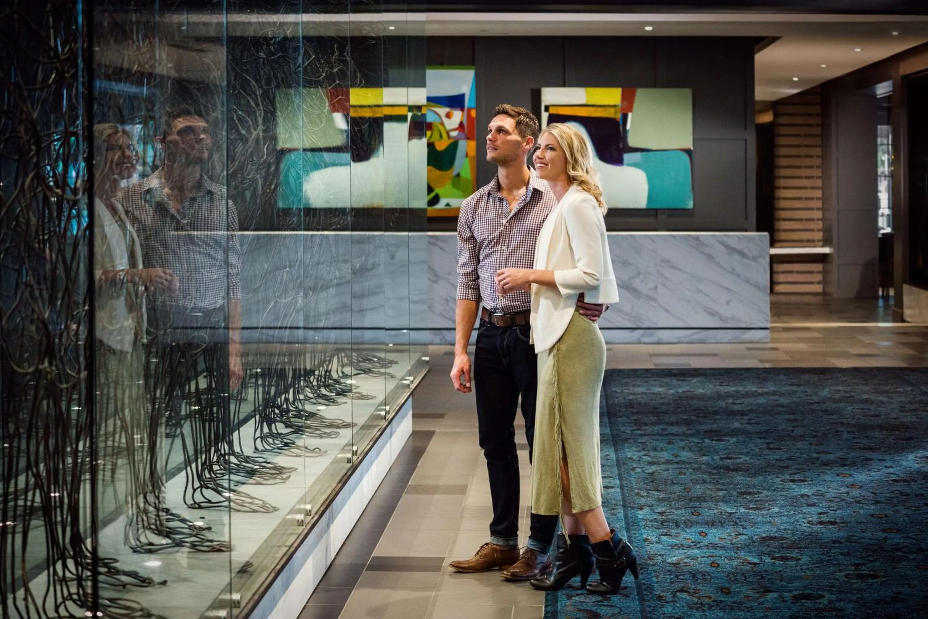 Lobby or reception in The Logan Philadelphia, Curio Collection by Hilton