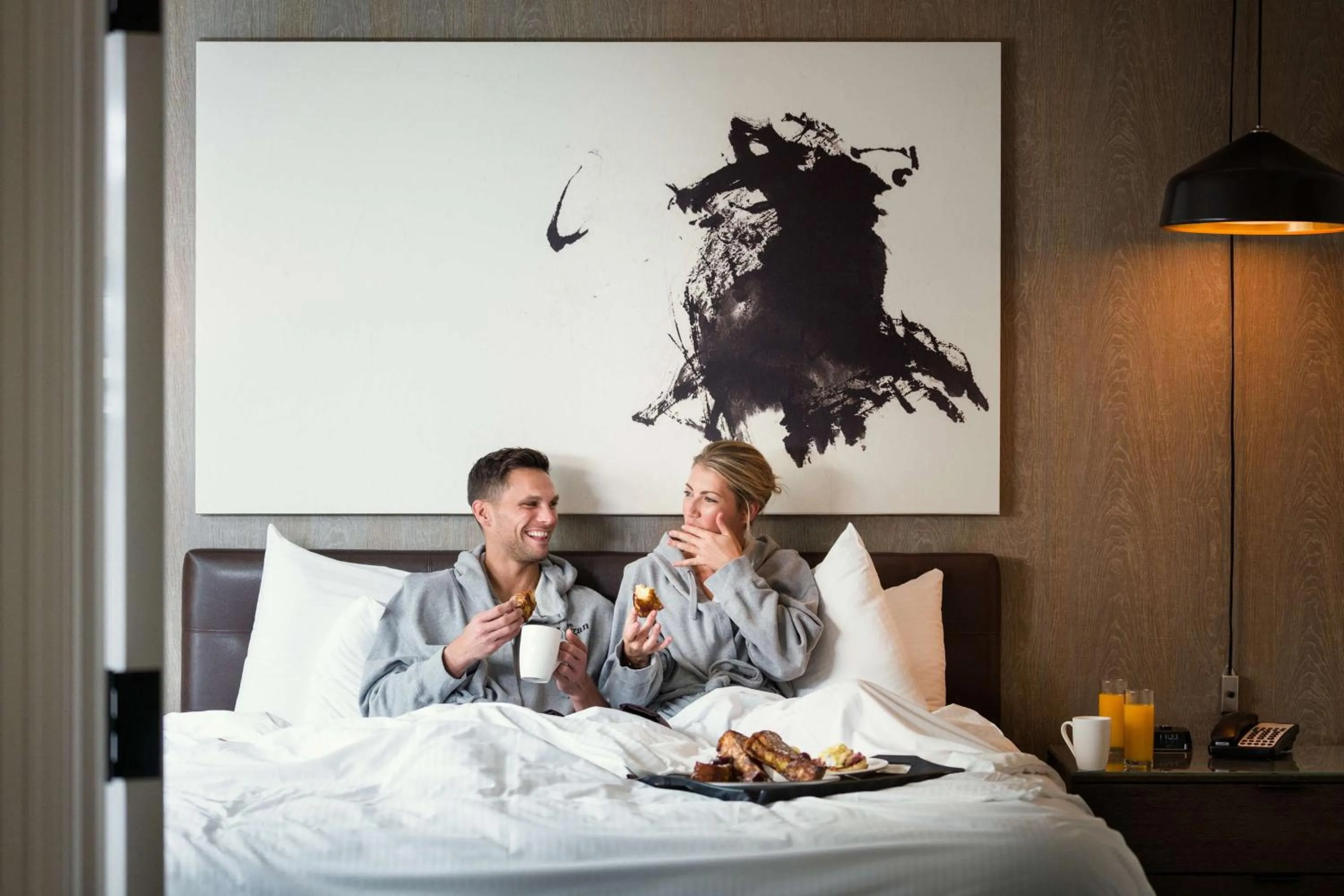 Bed in The Logan Philadelphia, Curio Collection by Hilton