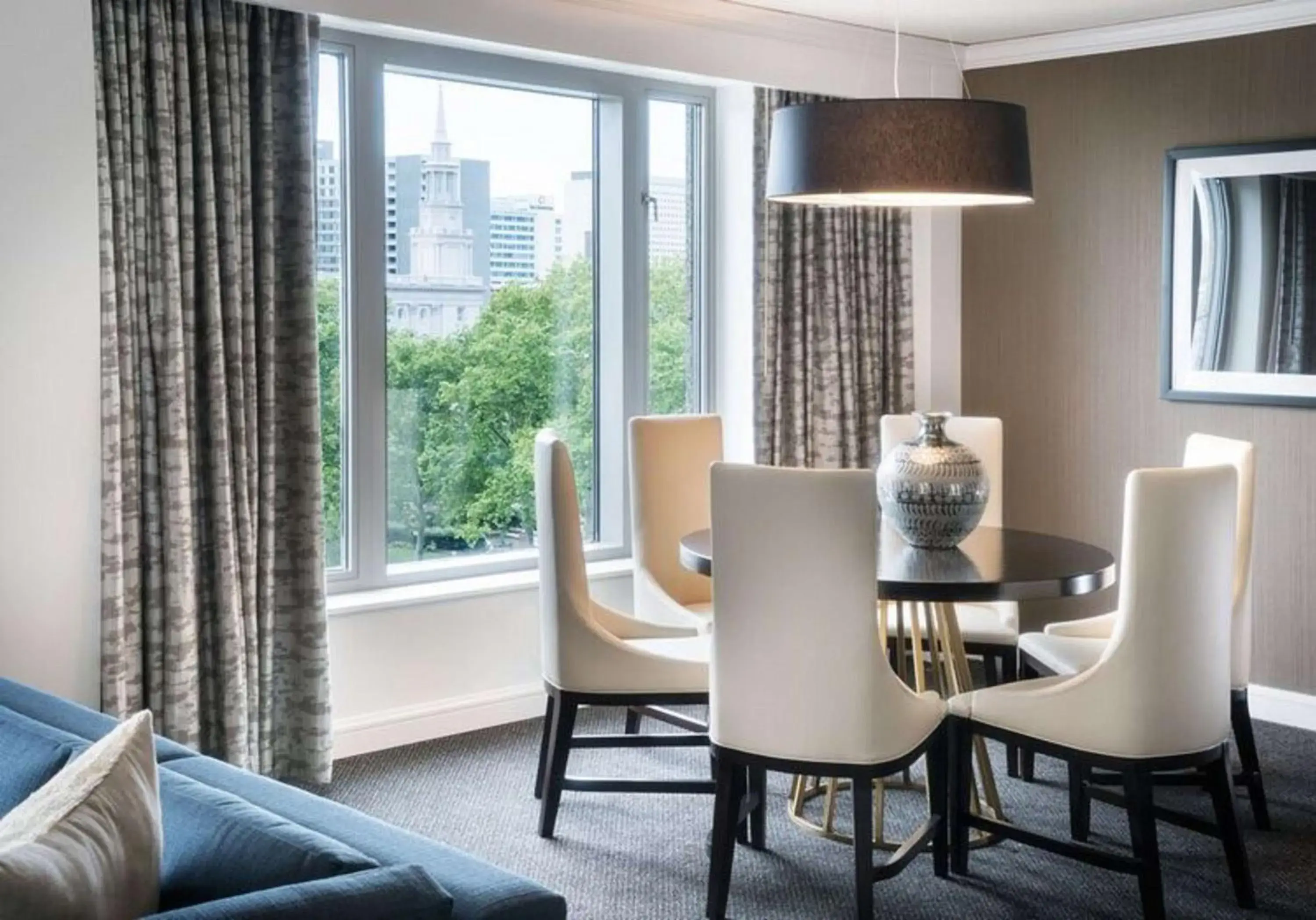 Living room in The Logan Philadelphia, Curio Collection by Hilton Living room in The Logan Philadelphia, Curio Collection by Hilton