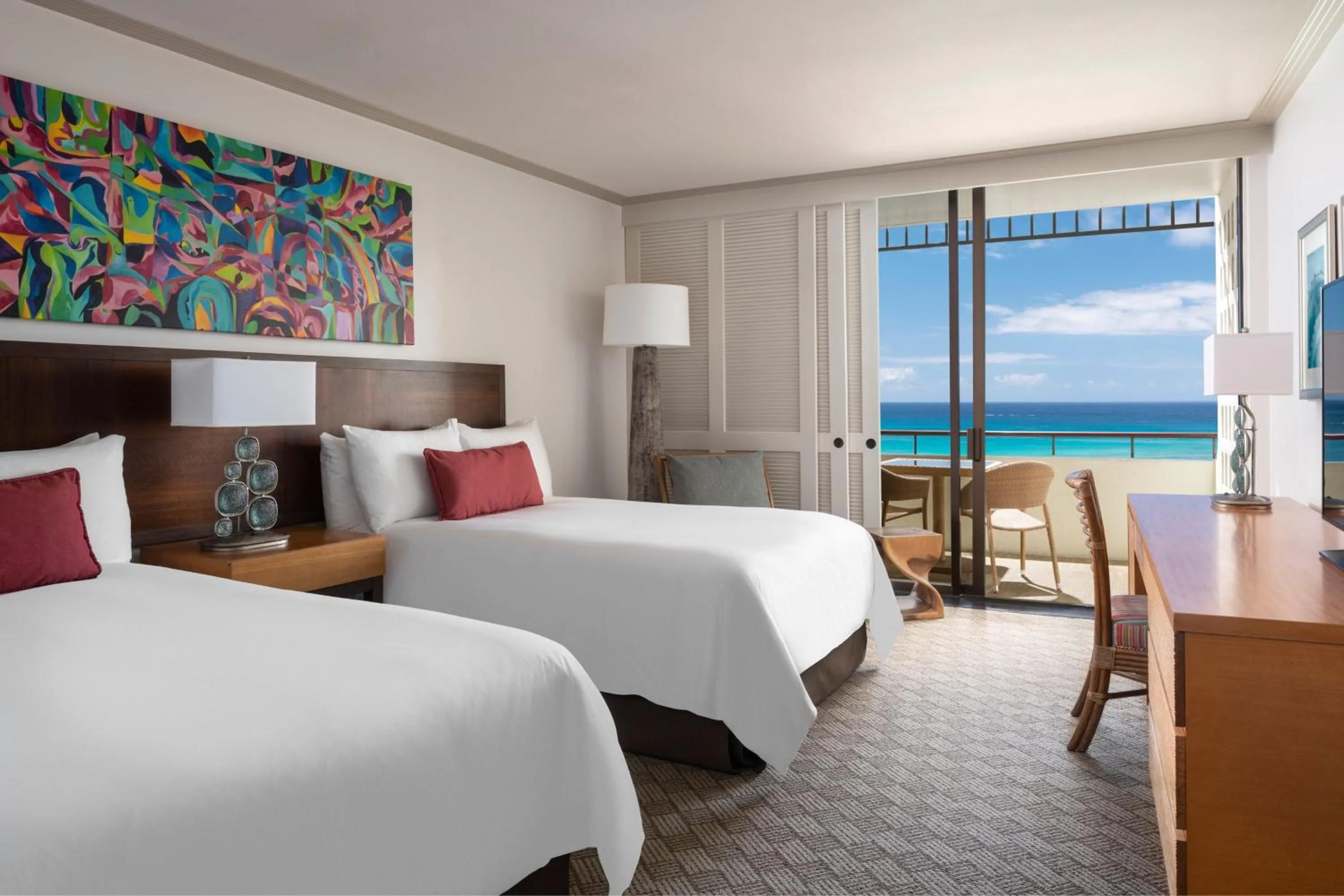 Photo of the whole room, Bed in The Royal Hawaiian, A Luxury Collection Resort, Waikiki