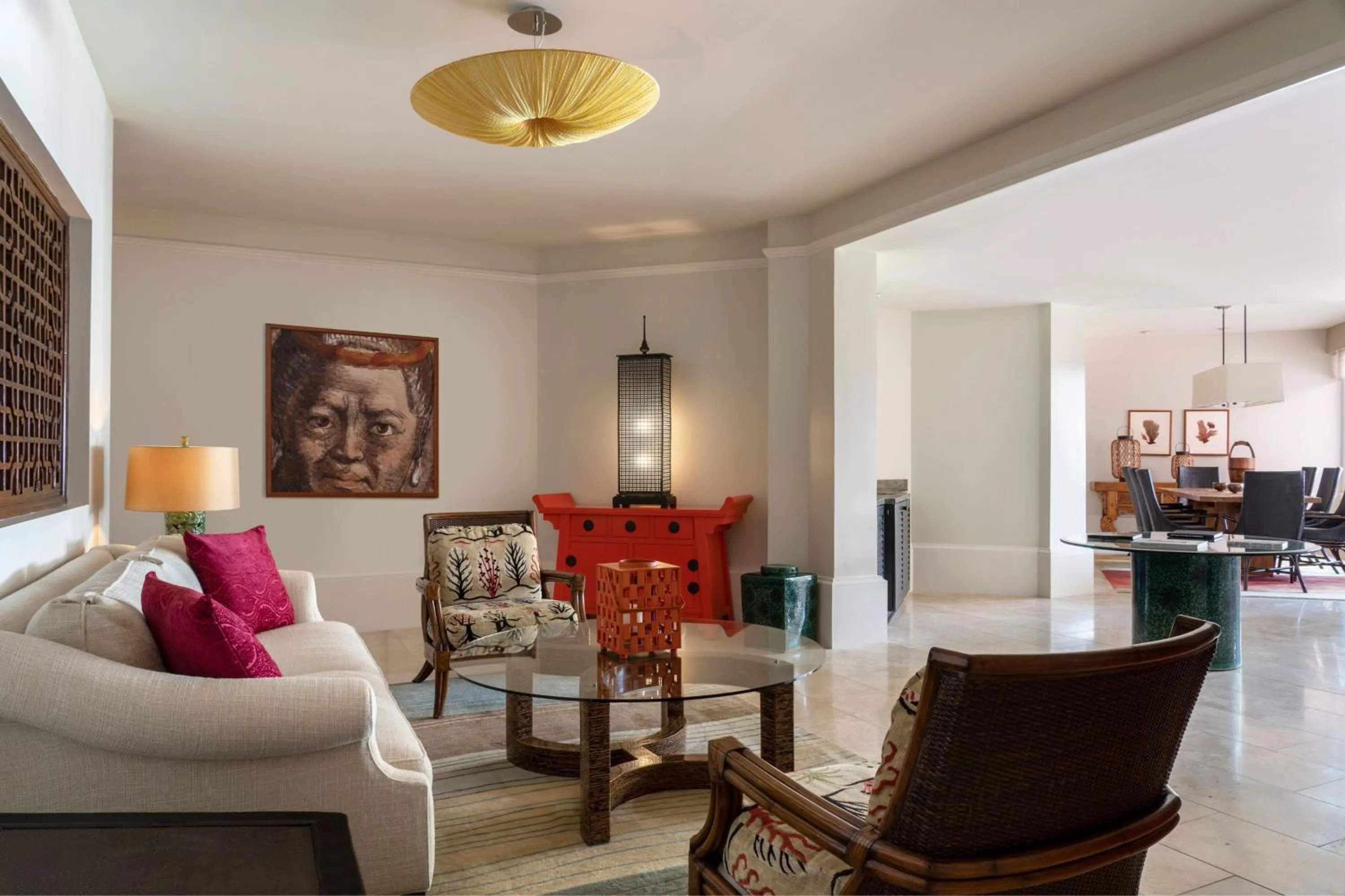 Living room in The Royal Hawaiian, A Luxury Collection Resort, Waikiki