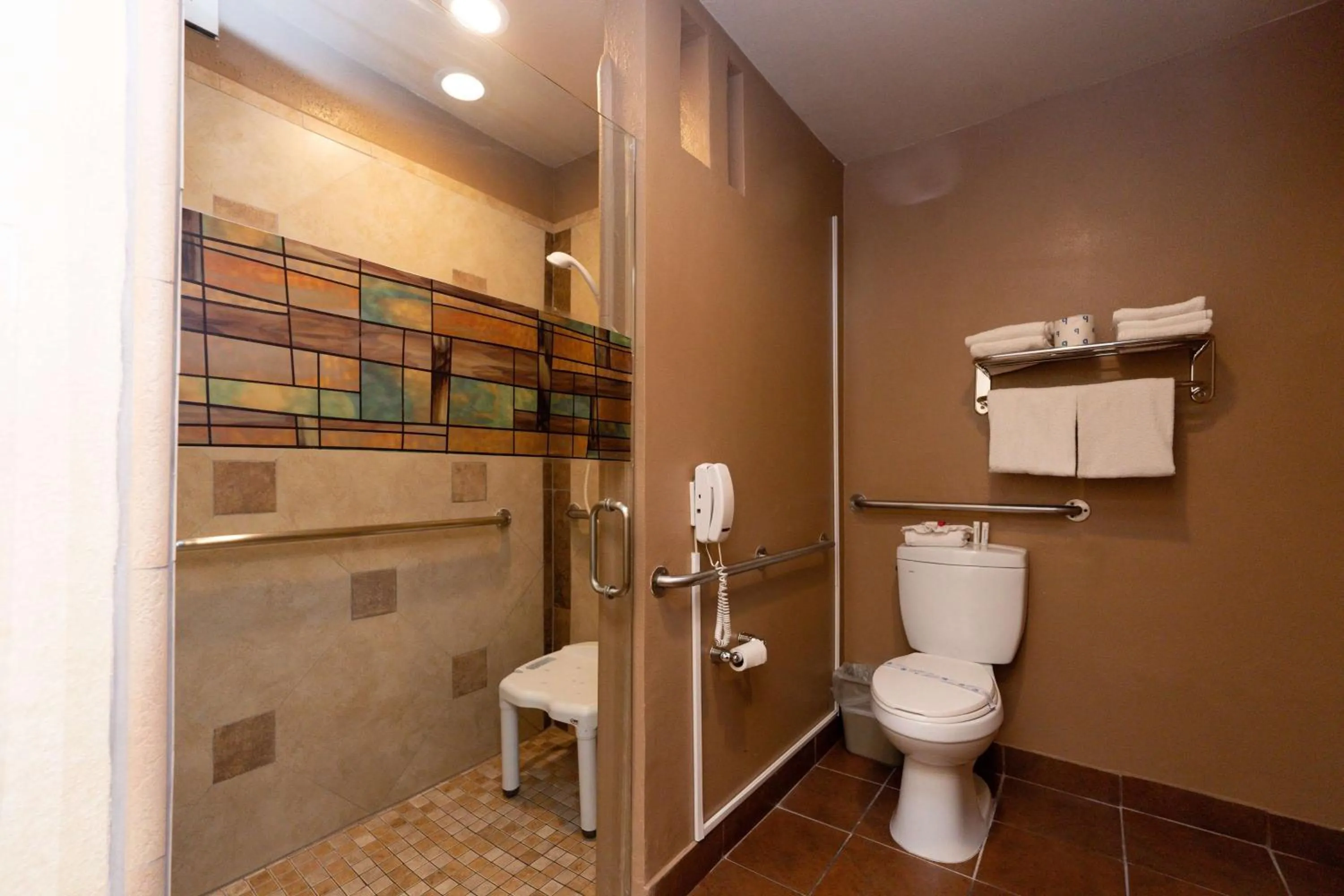 Shower in Super 8 by Wyndham Anaheim/Disneyland Drive