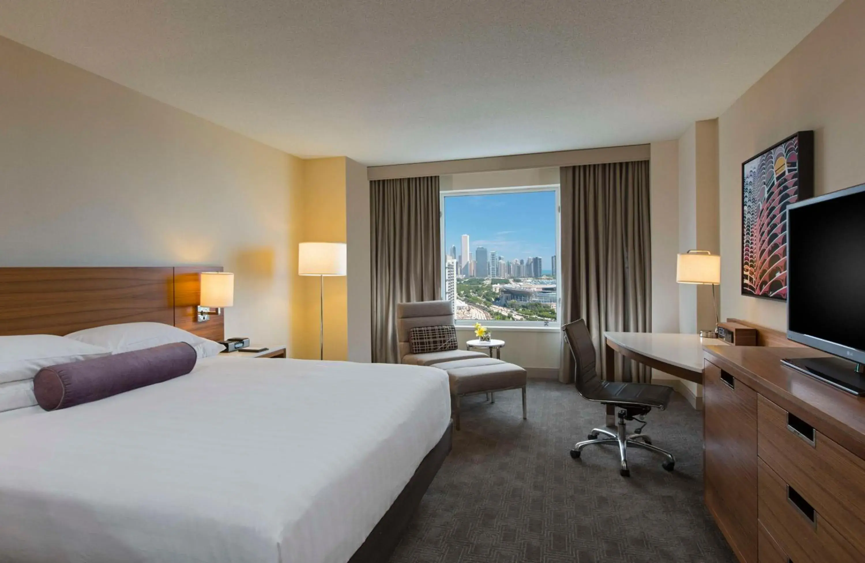 Bedroom, Bed in Hyatt Regency McCormick Place Chicago Bedroom, Bed in Hyatt Regency McCormick Place Chicago