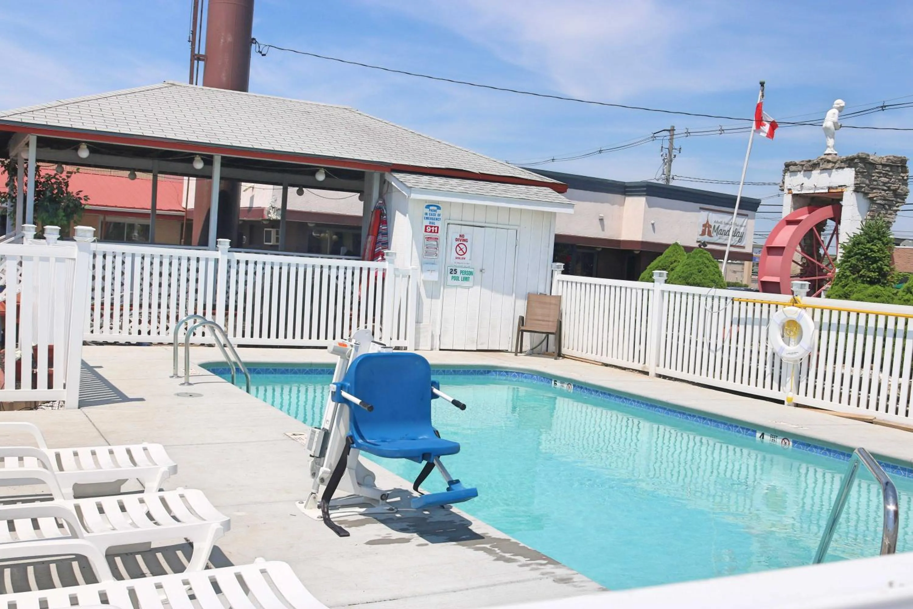 Swimming Pool in Budget Host Inn Niagara Falls