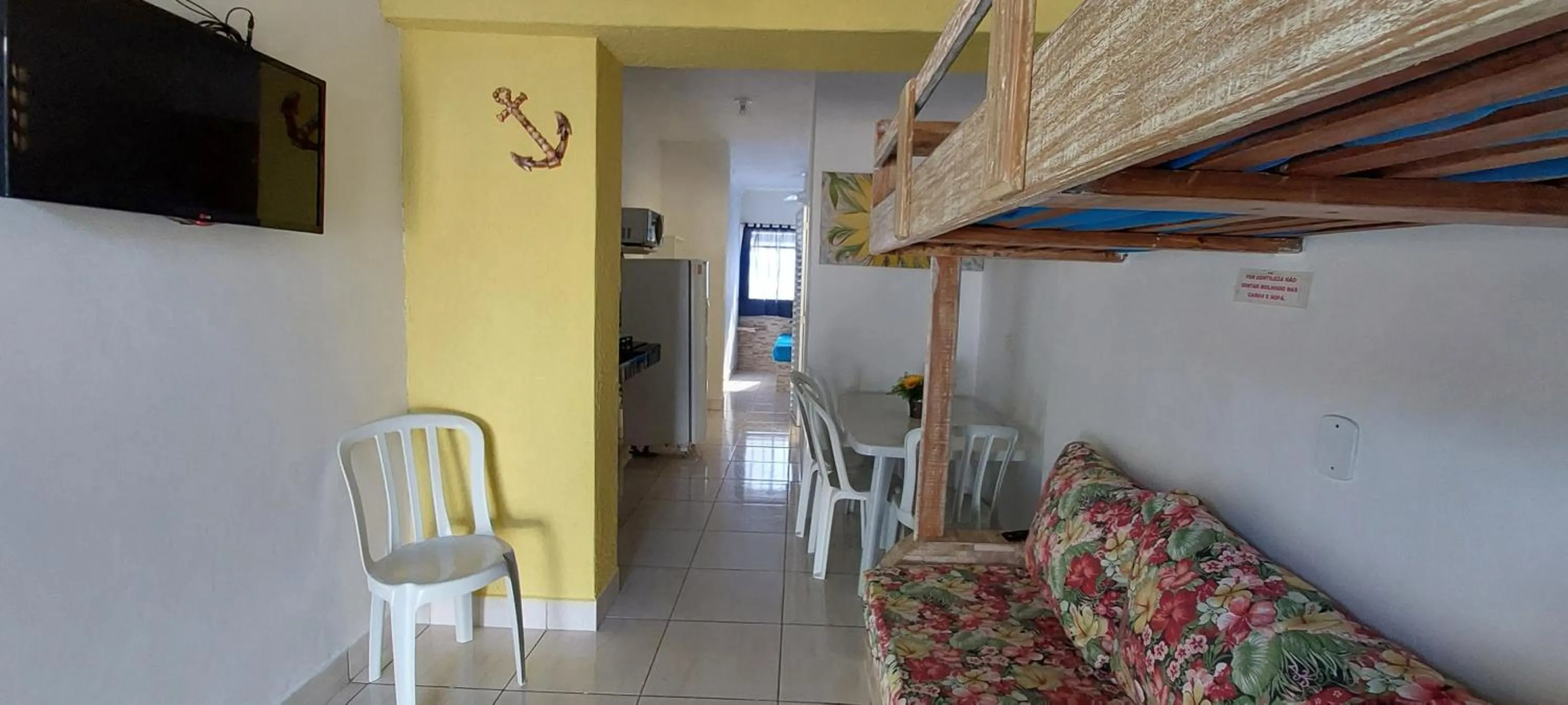 Communal lounge/ TV room in Pousada/Flat Praia Do Sonho