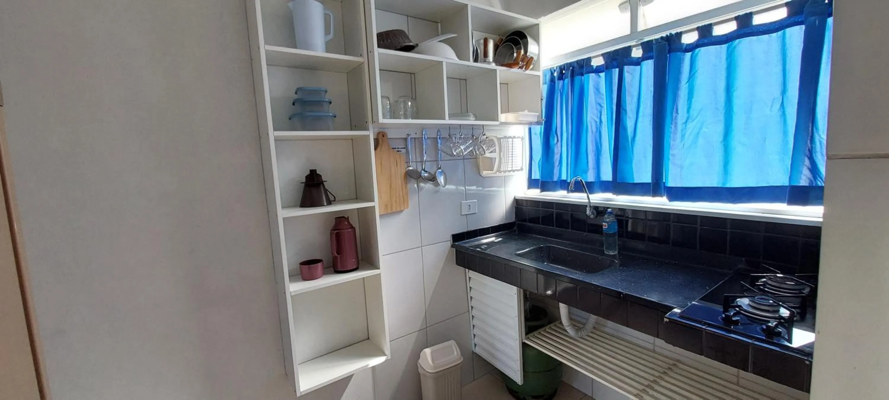 Kitchen or kitchenette in Pousada/Flat Praia Do Sonho