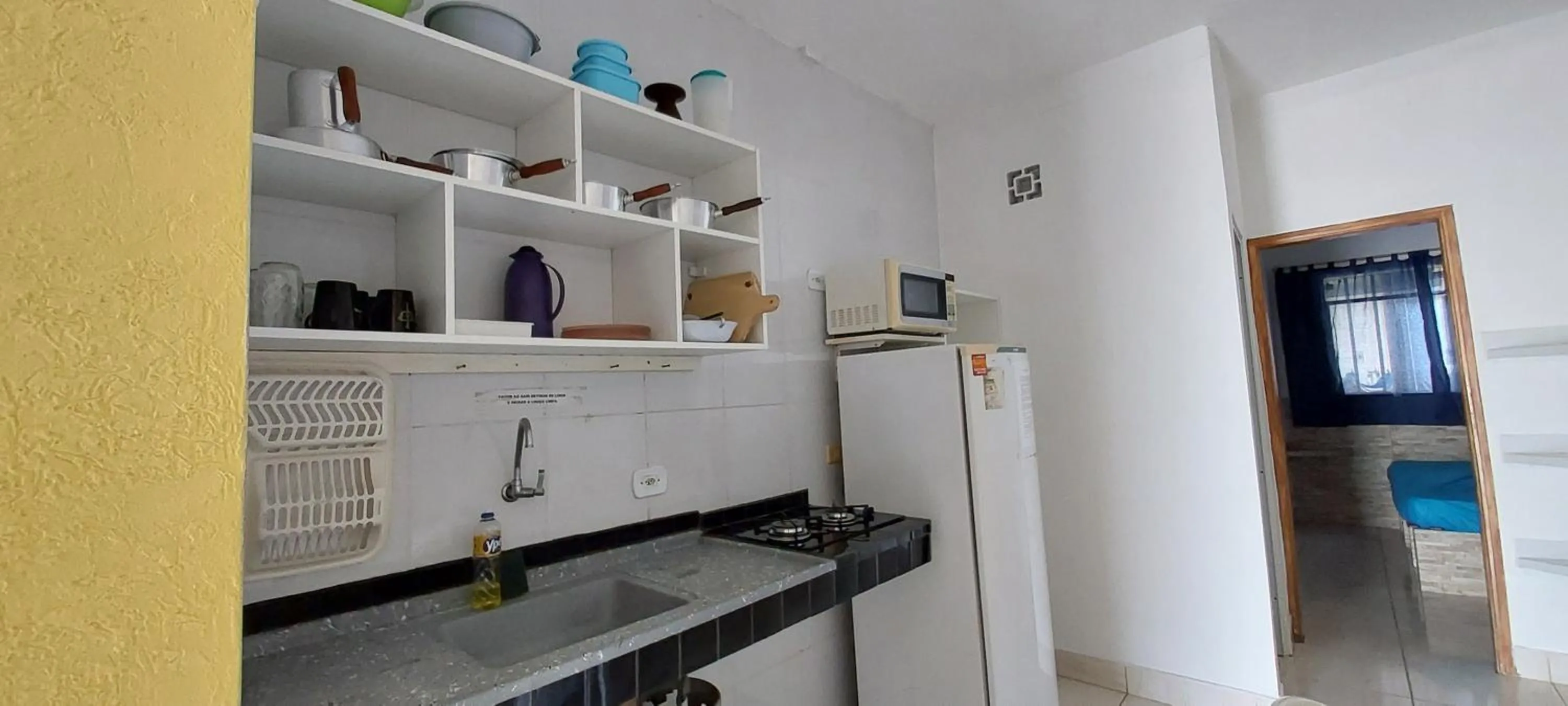Kitchen or kitchenette in Pousada/Flat Praia Do Sonho