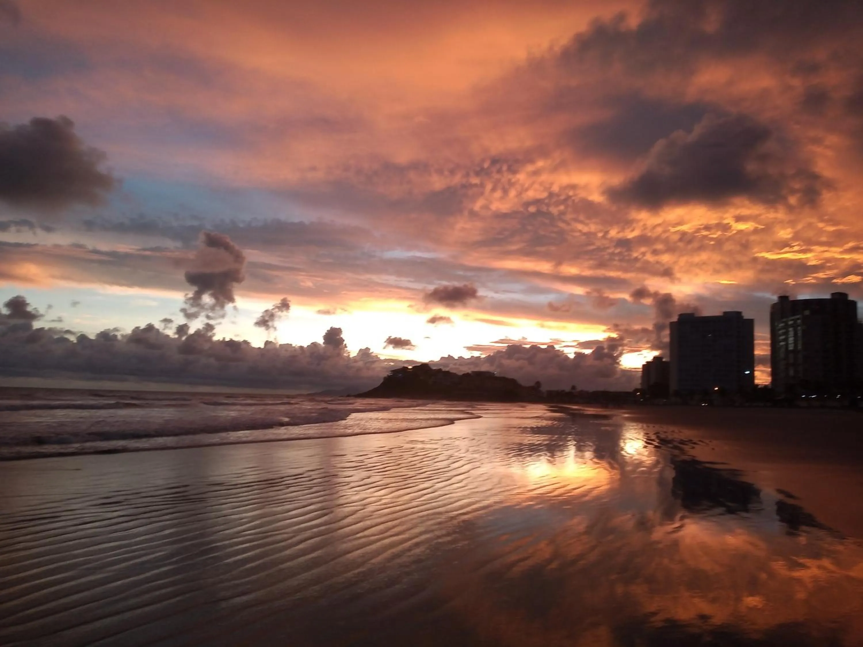 Sunset in Pousada/Flat Praia Do Sonho