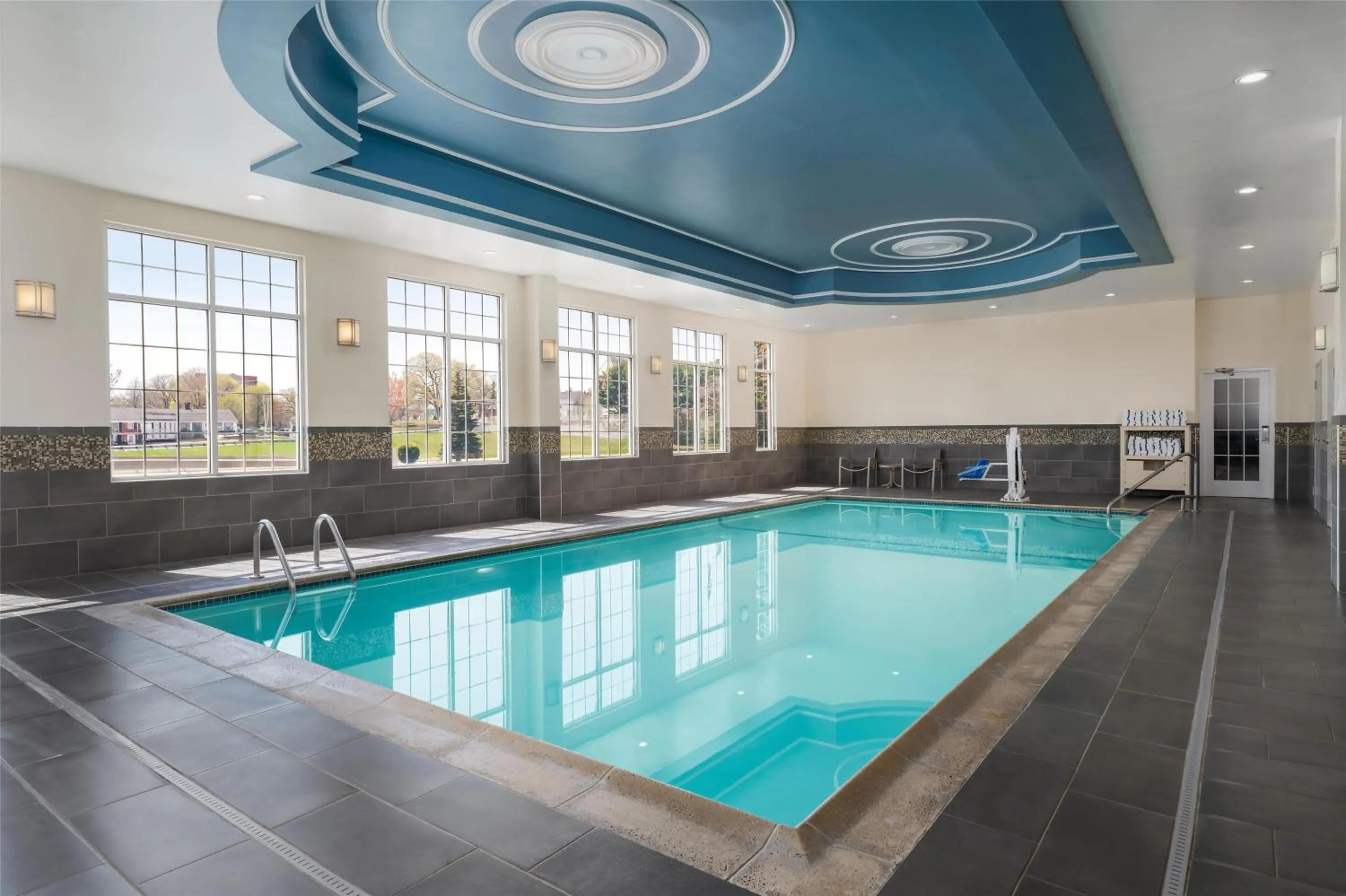 Pool view in Hampton Inn-Pawtucket, RI