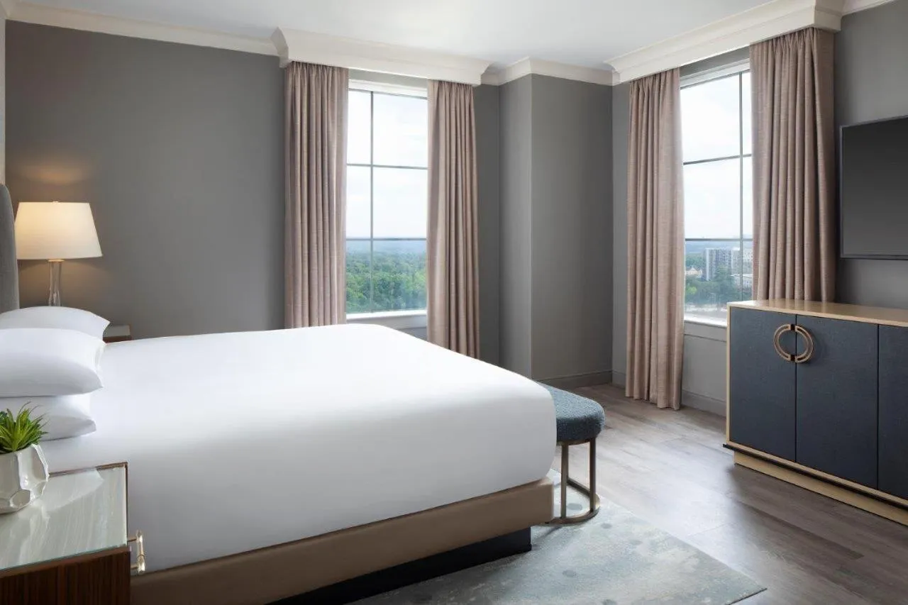 Bed in Grand Hyatt Atlanta in Buckhead