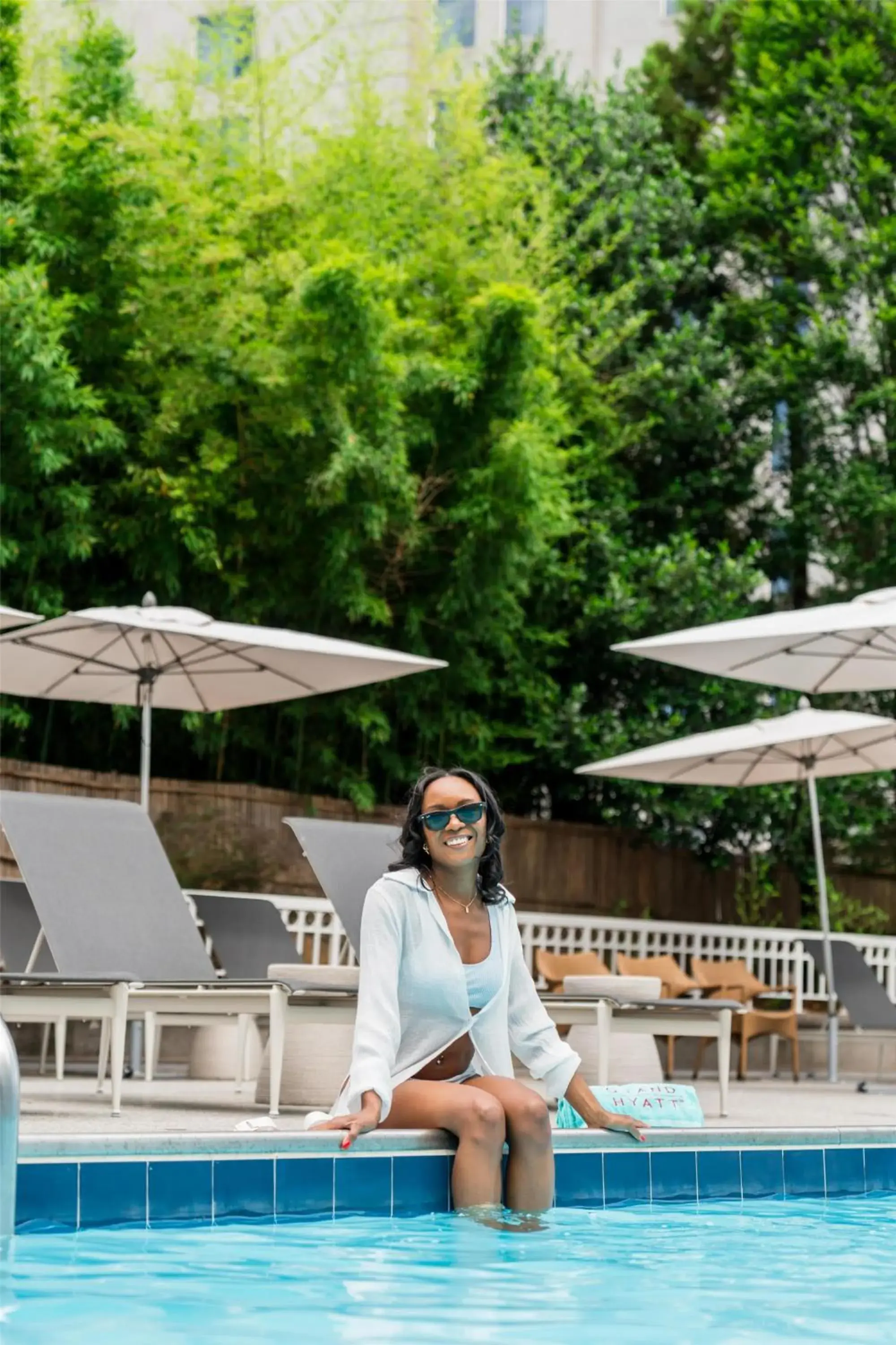 Swimming pool in Grand Hyatt Atlanta in Buckhead Swimming pool in Grand Hyatt Atlanta in Buckhead