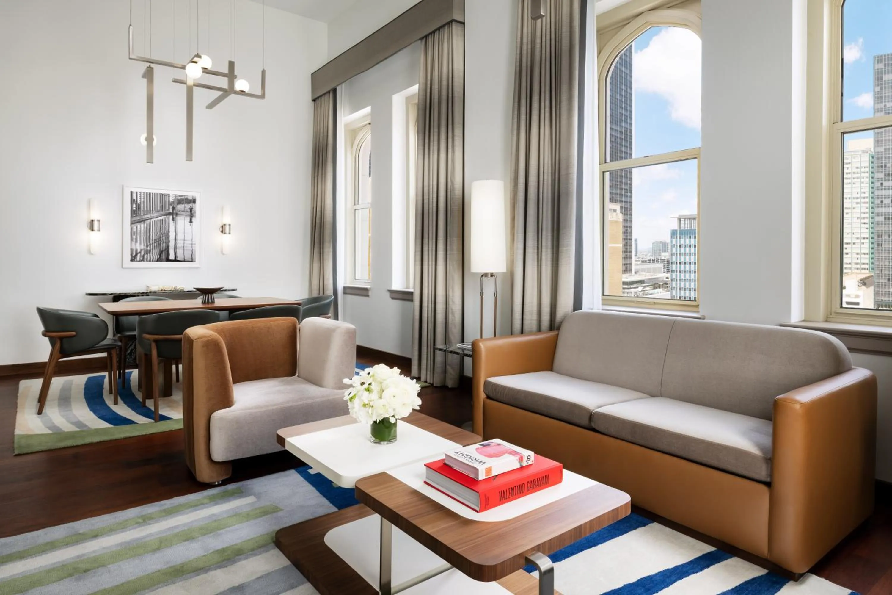 Living room in The Joule