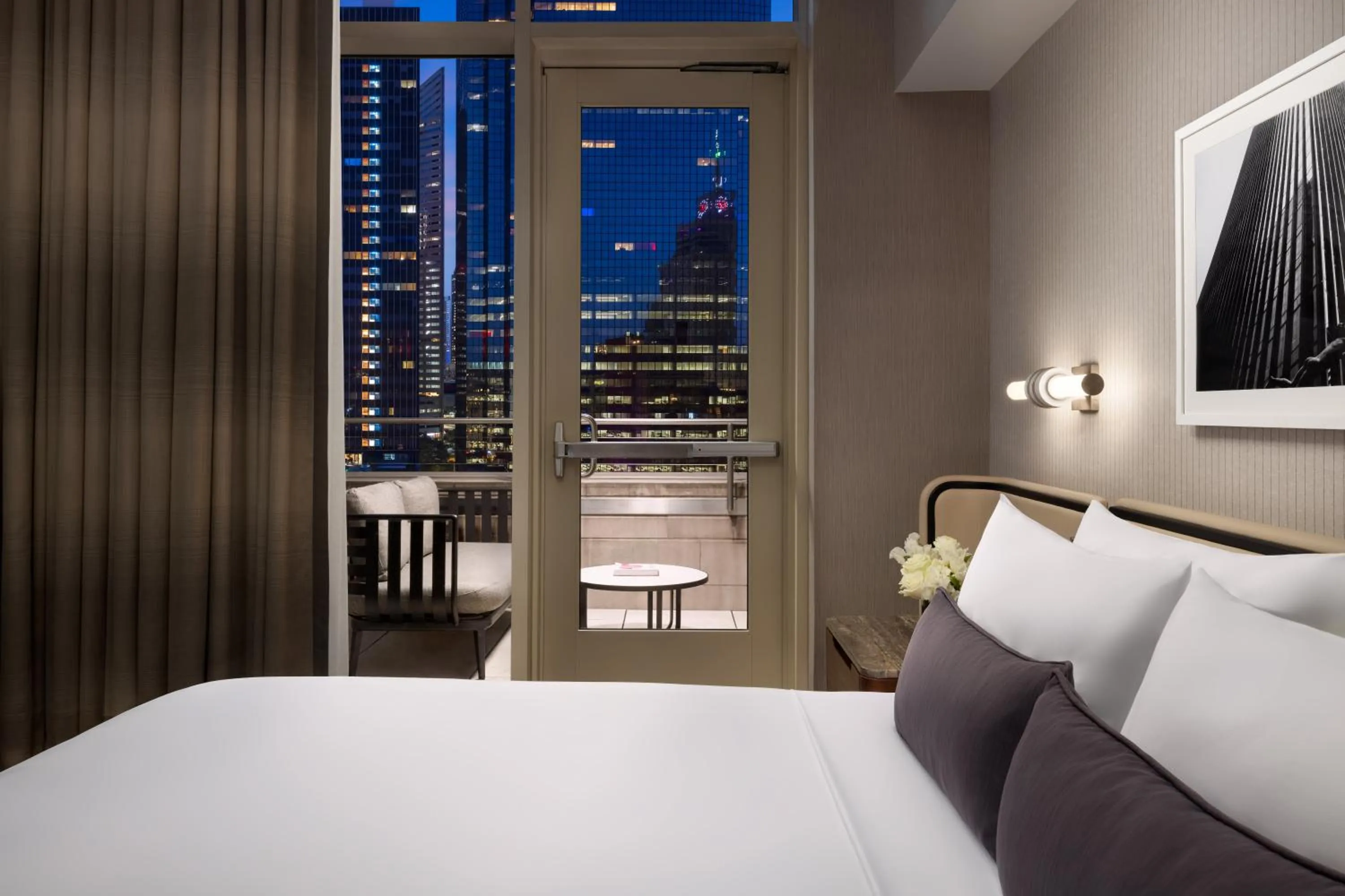 Bed in The Joule Dallas