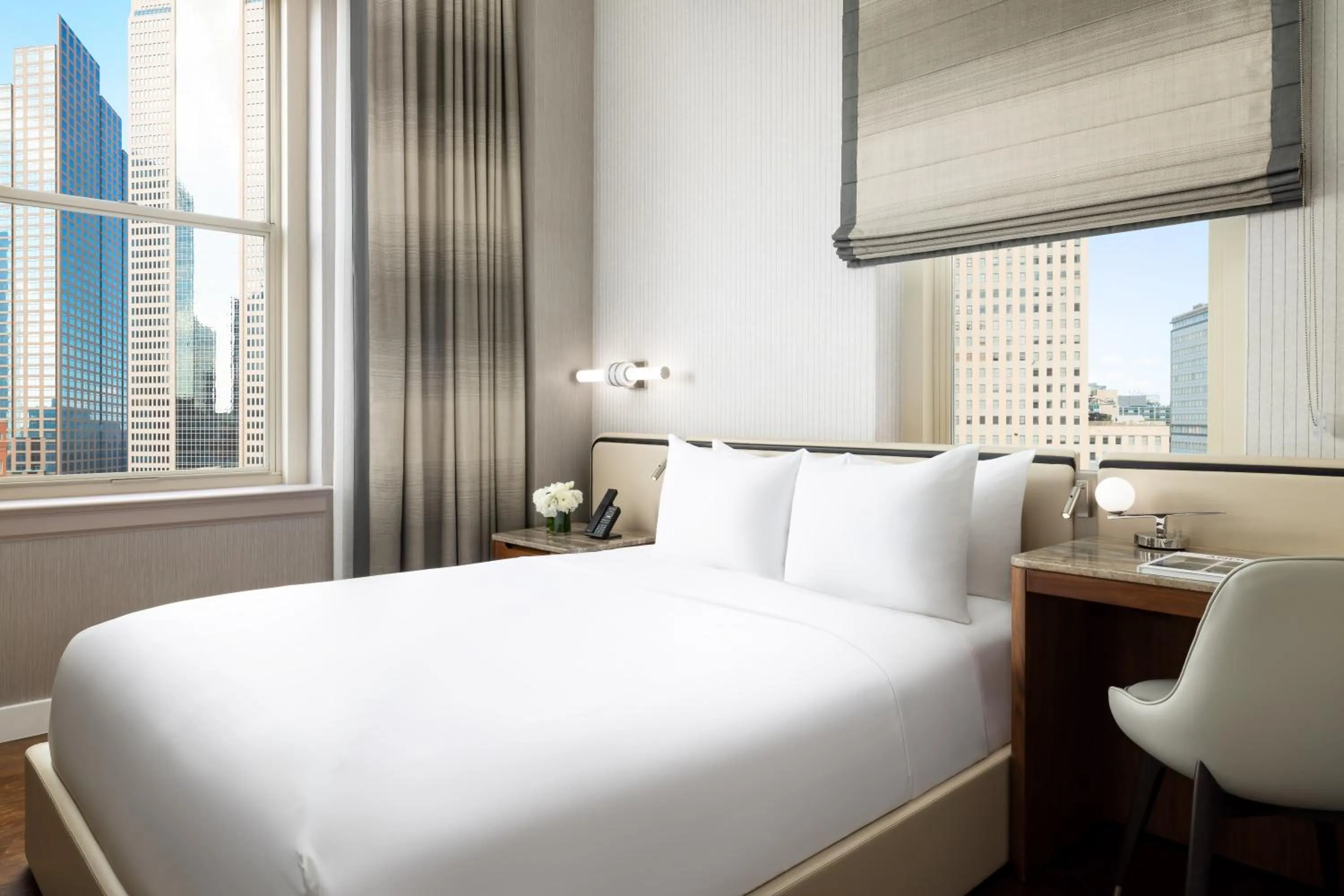 Bed in The Joule Dallas