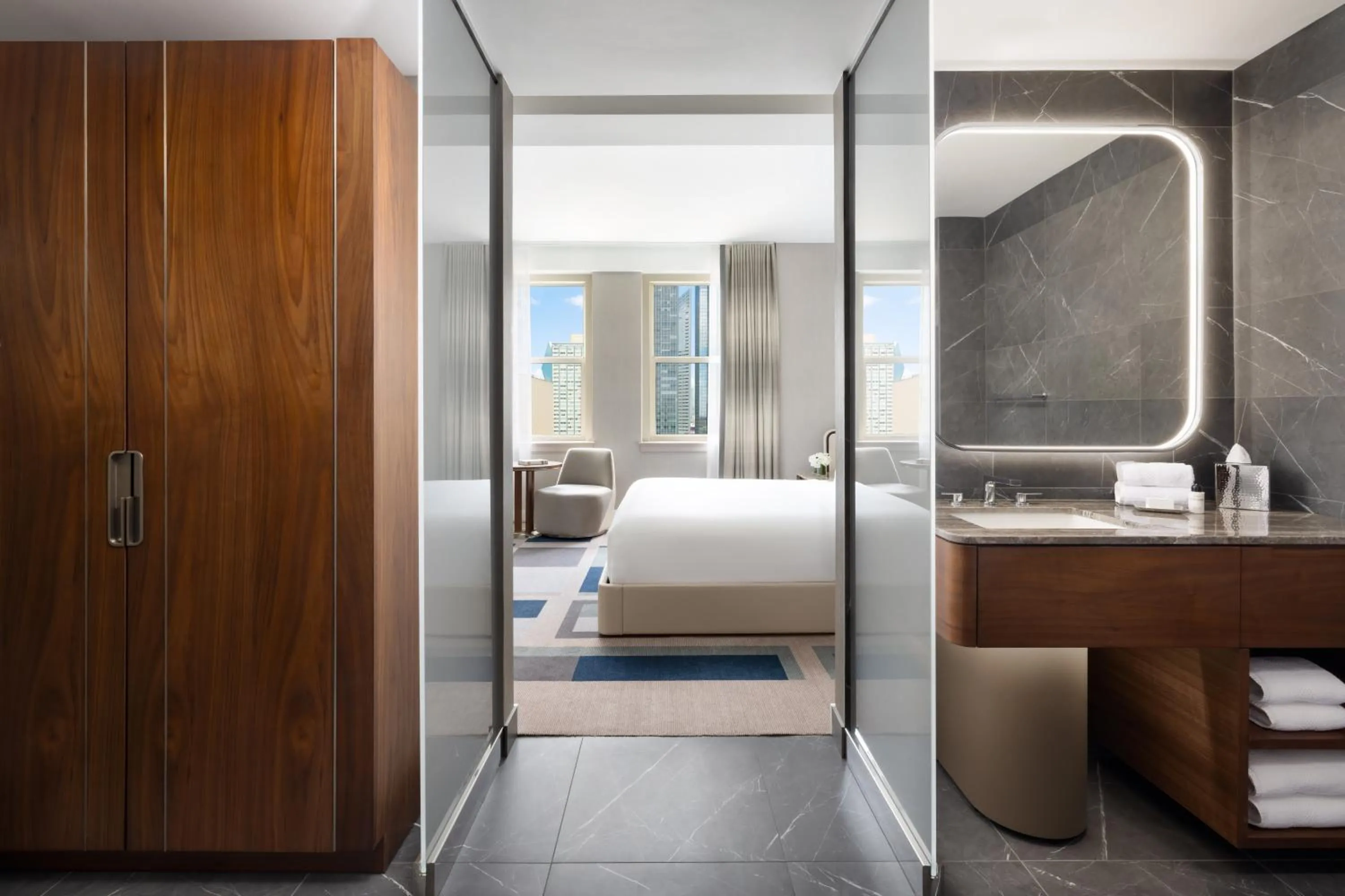 Bathroom, Bed in The Joule