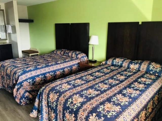 Bed in Flamingo Beach Inn