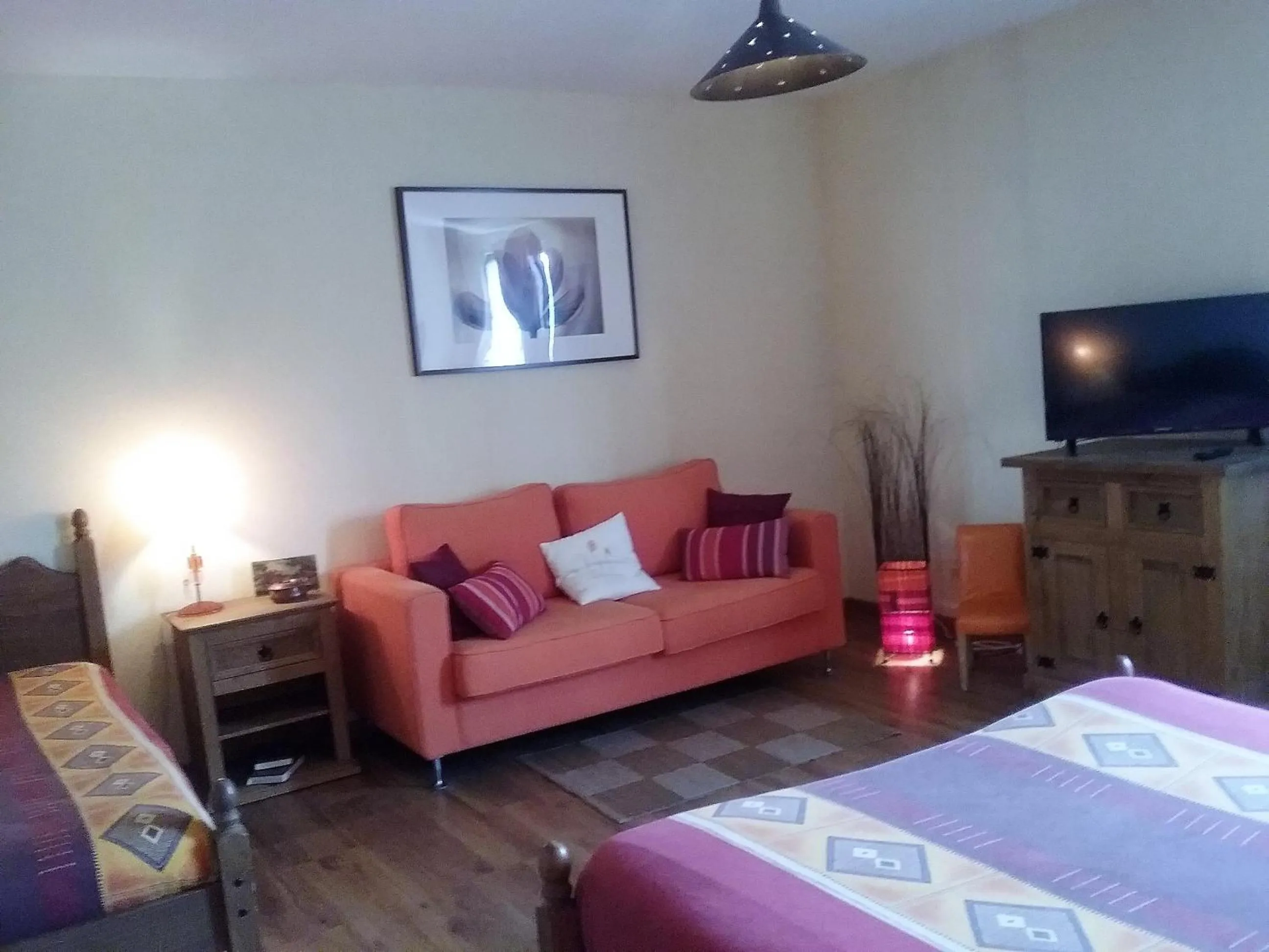 Decorative detail, Bed in Les Chambres de la Nied