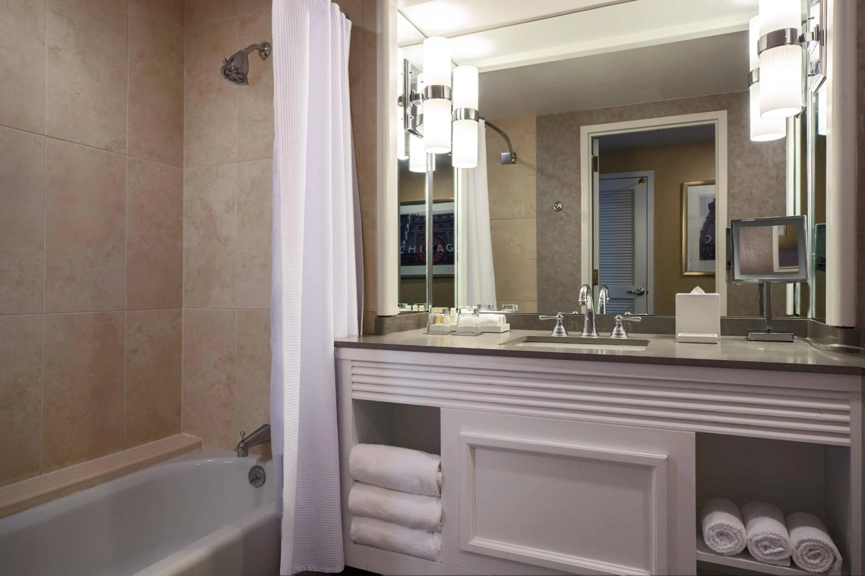 Bathroom in Renaissance Chicago Downtown Hotel