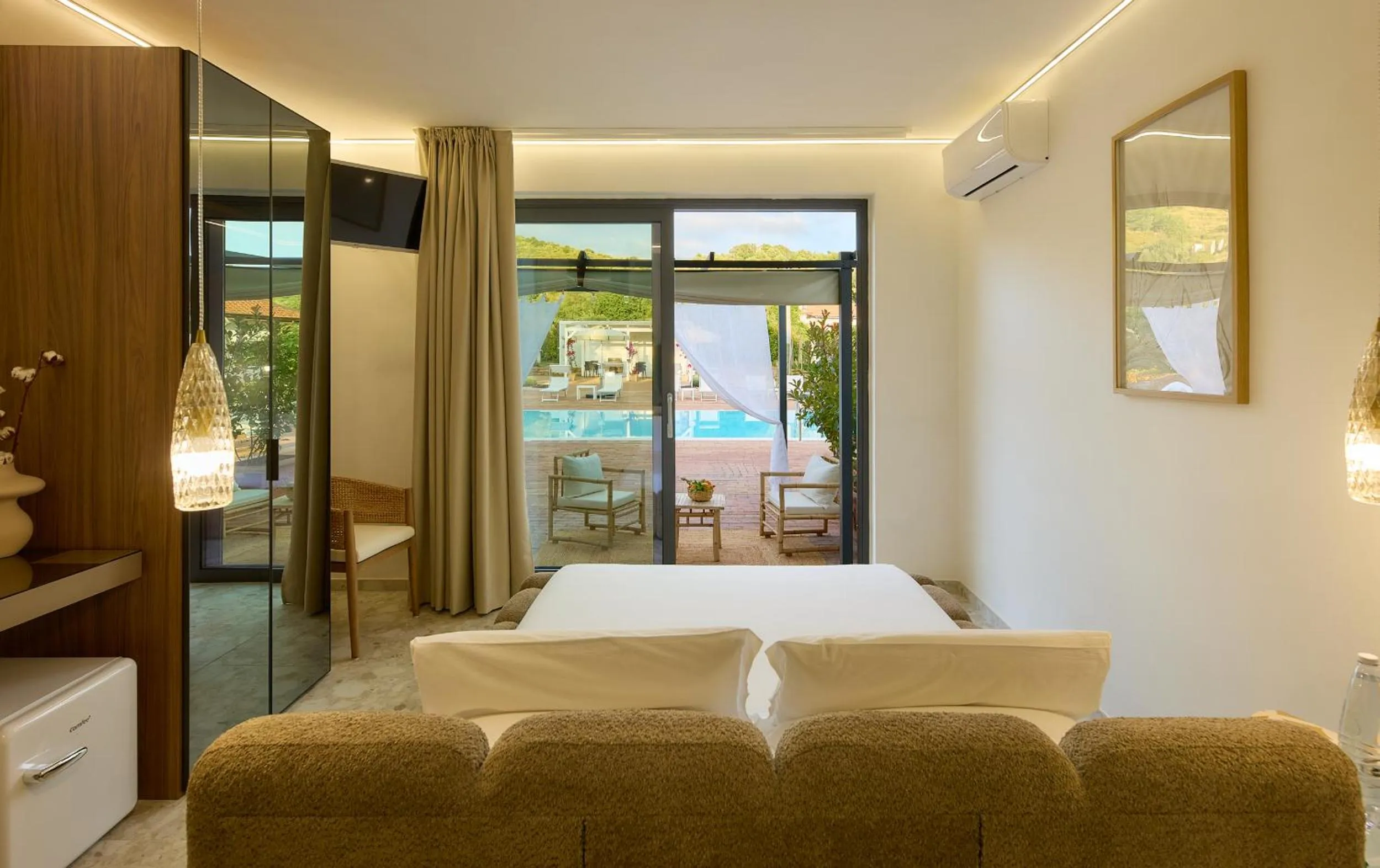 View (from property/room), Bed in Cuore del Cilento Relais&Retreat