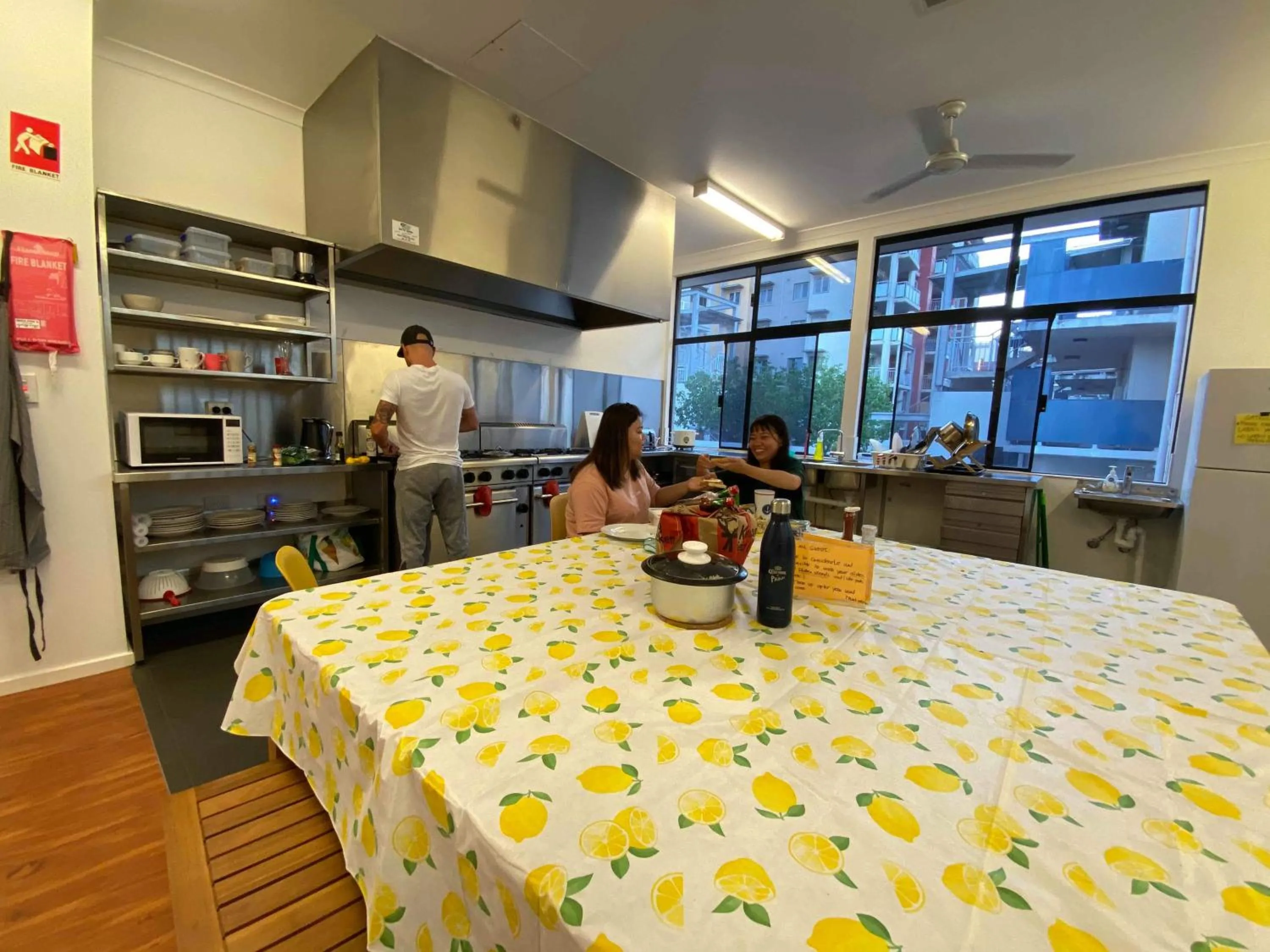 Staff in Downtown Backpackers Hostel Perth - note - Valid Passport required for check in