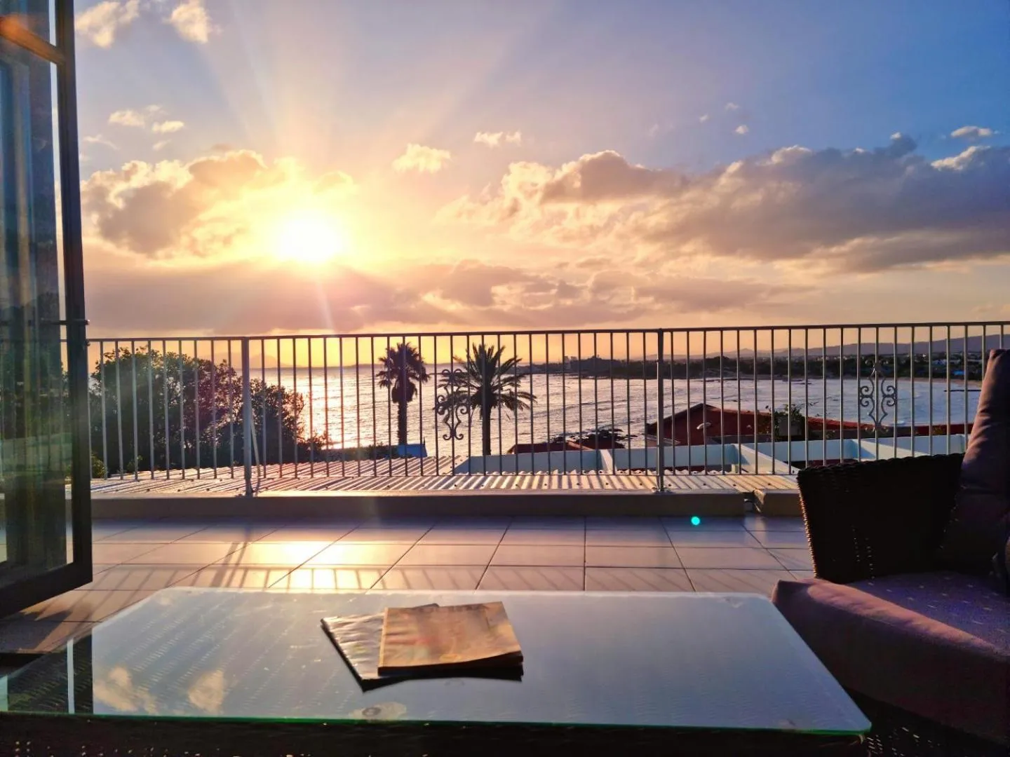 Balcony/Terrace in 'Die Braaihuis'- sleeps 6, Large Veranda, Sea Views, Central and Fabulous!