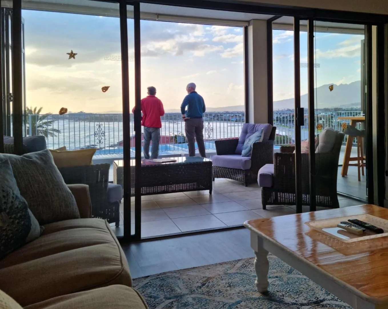 Balcony/Terrace in 'Die Braaihuis'- sleeps 6, Large Veranda, Sea Views, Central and Fabulous!