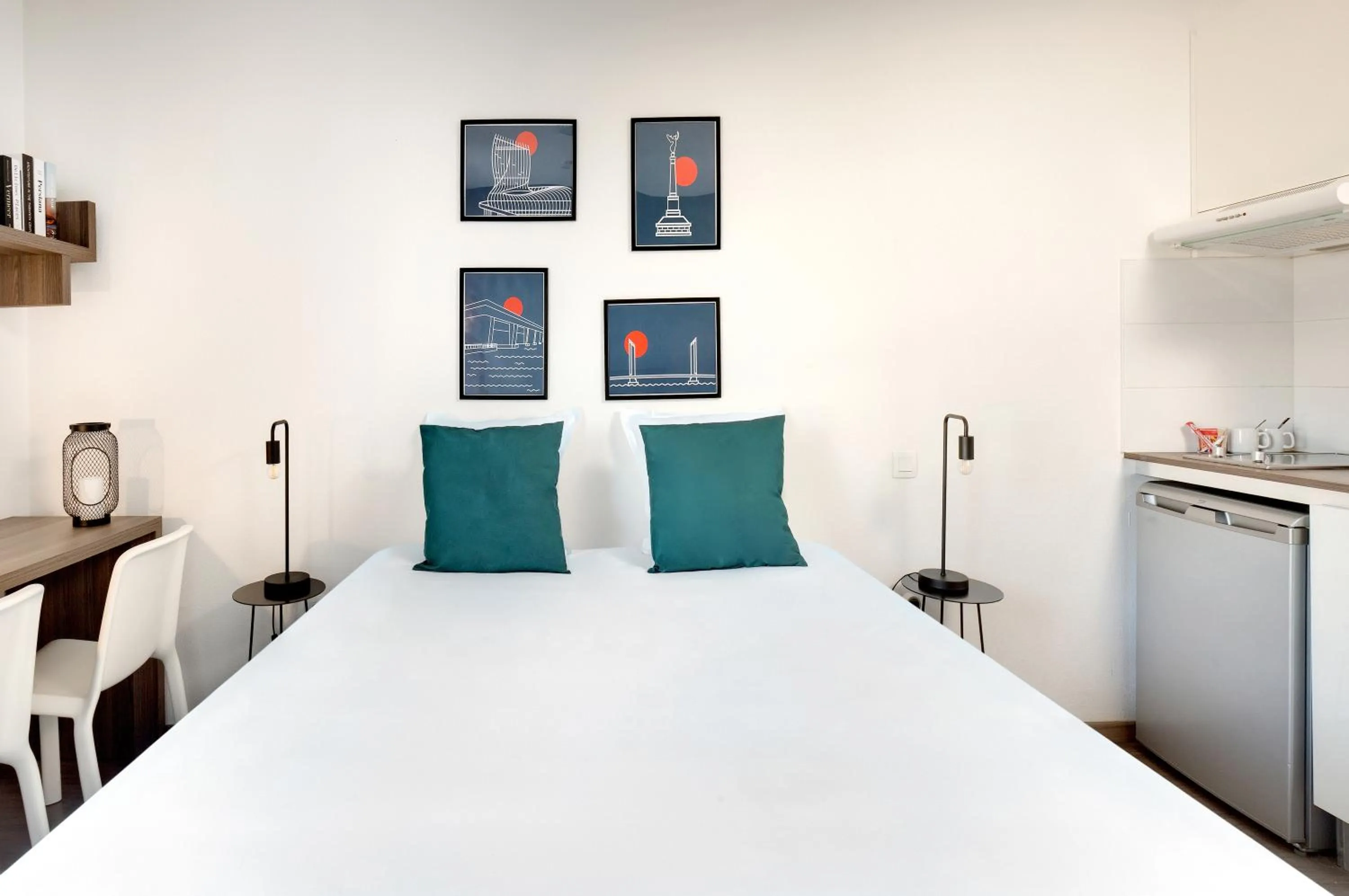 Bed in Ténéo Apparthôtel Bordeaux Maritime - Cité du vin