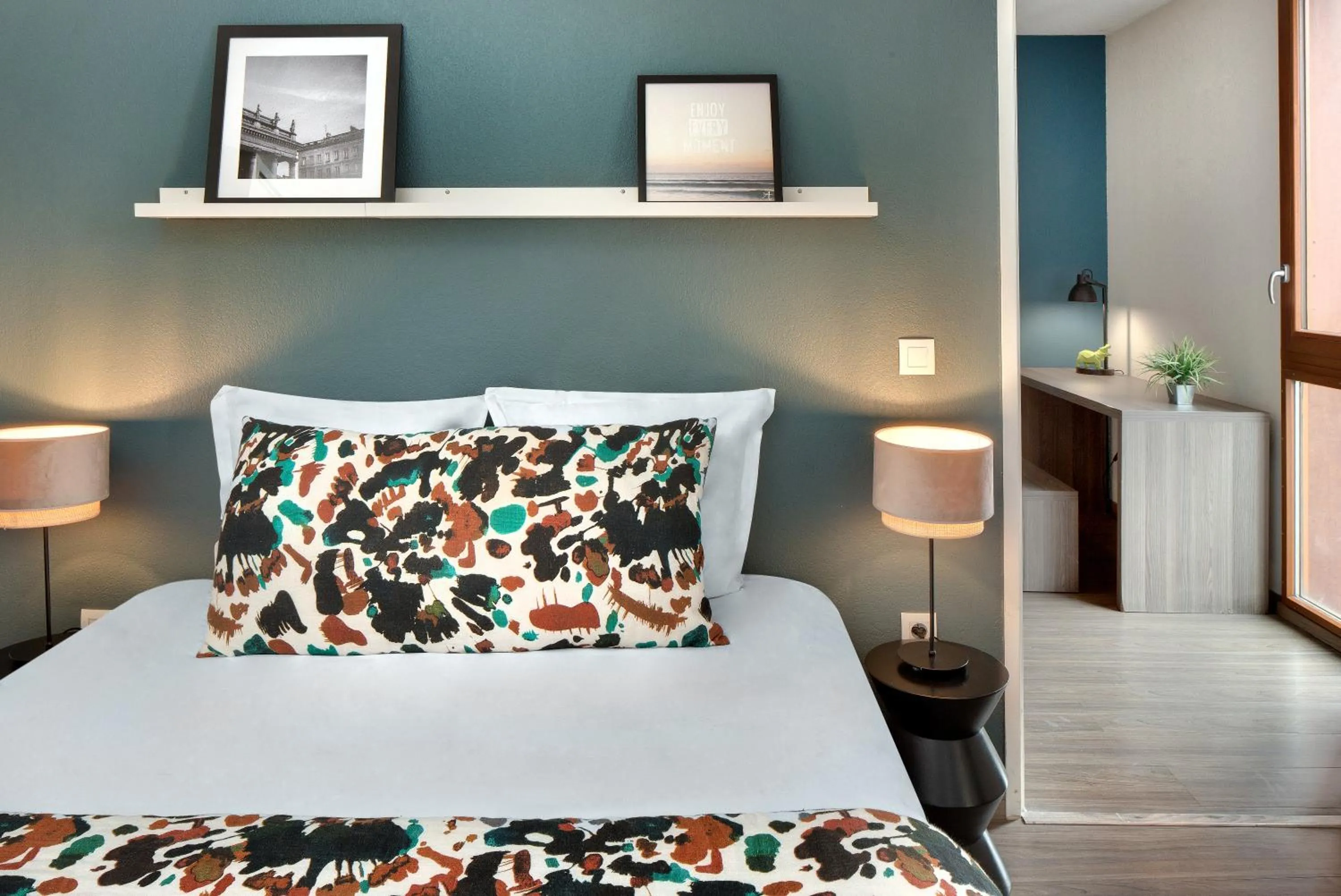 Bed in Ténéo Apparthôtel Bordeaux Maritime - Cité du vin