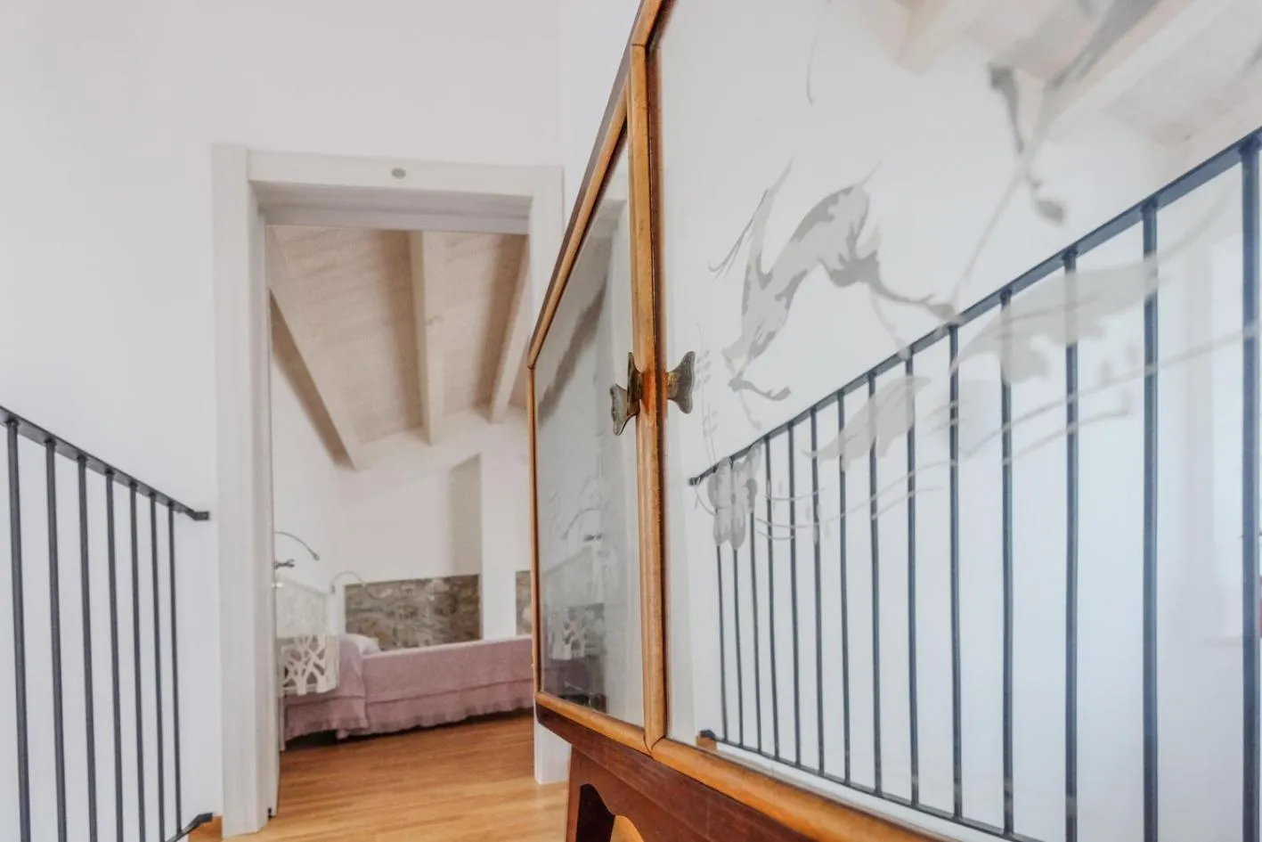 Decorative detail, Bed in Da Oreste Affittacamere