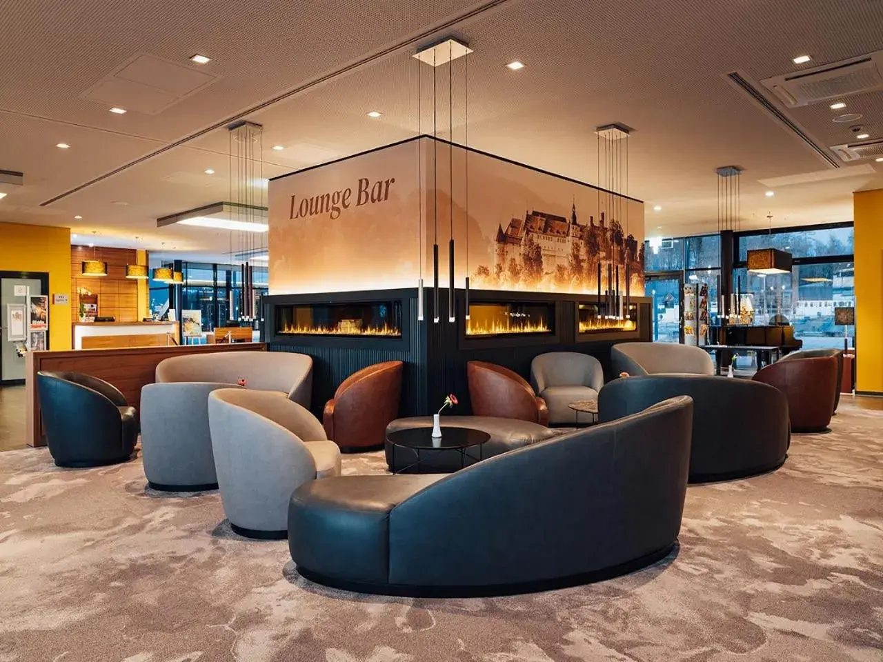 Lounge or bar in Schlosshotel Hellenstein Lounge or bar in Schlosshotel Hellenstein