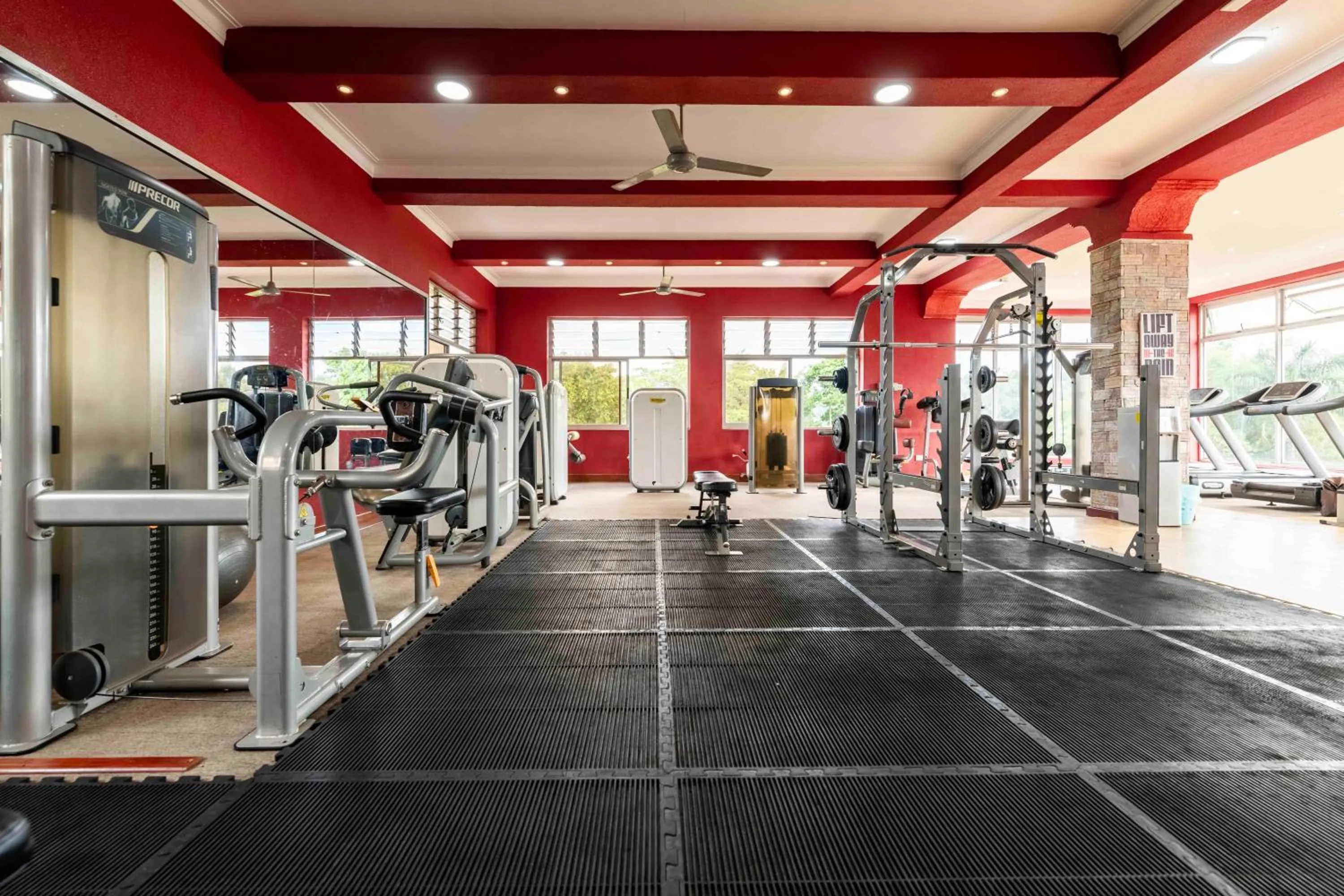 Fitness centre/facilities in Mbale Resort Hotel