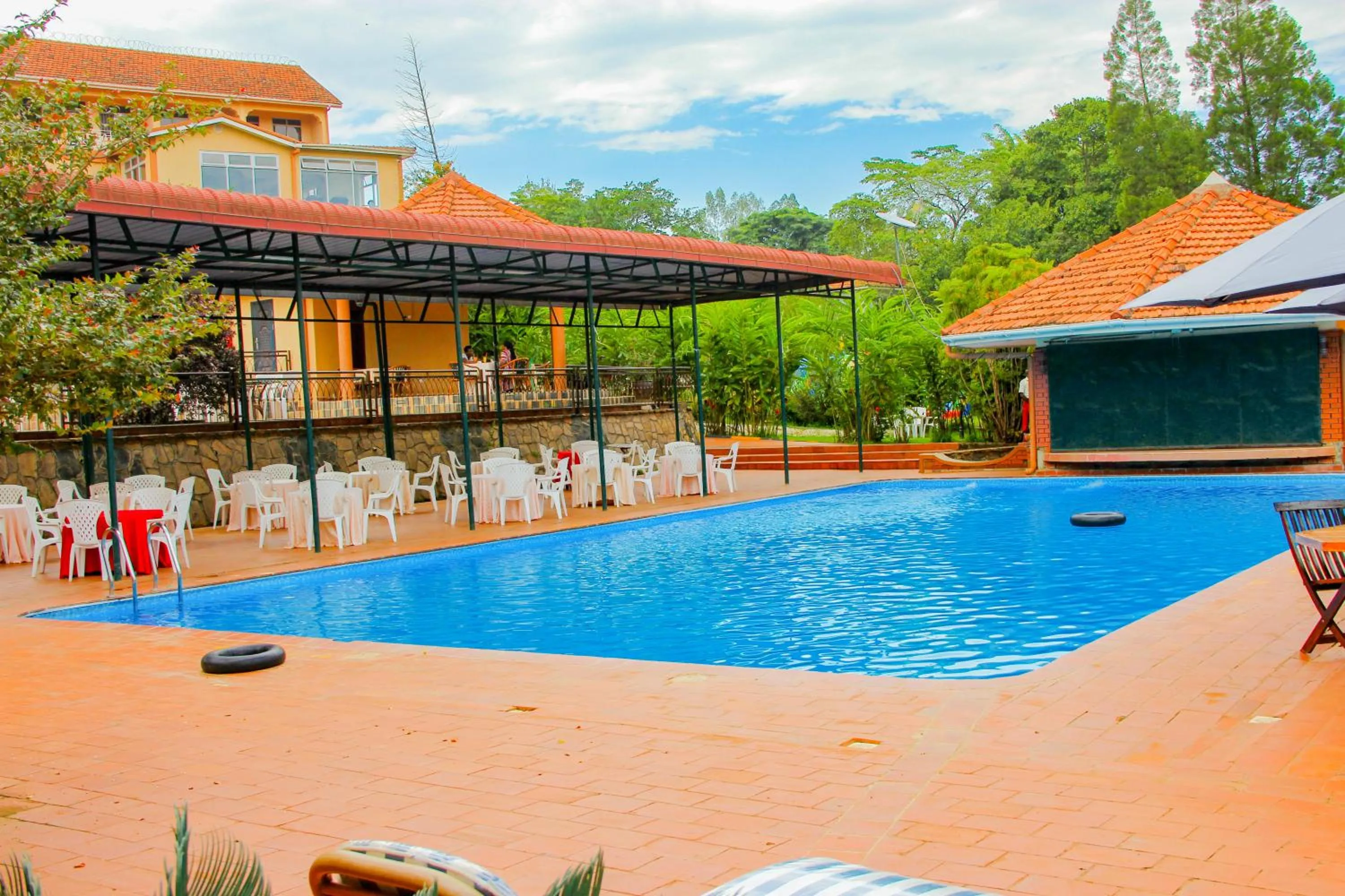 Pool view in Mbale Resort Hotel