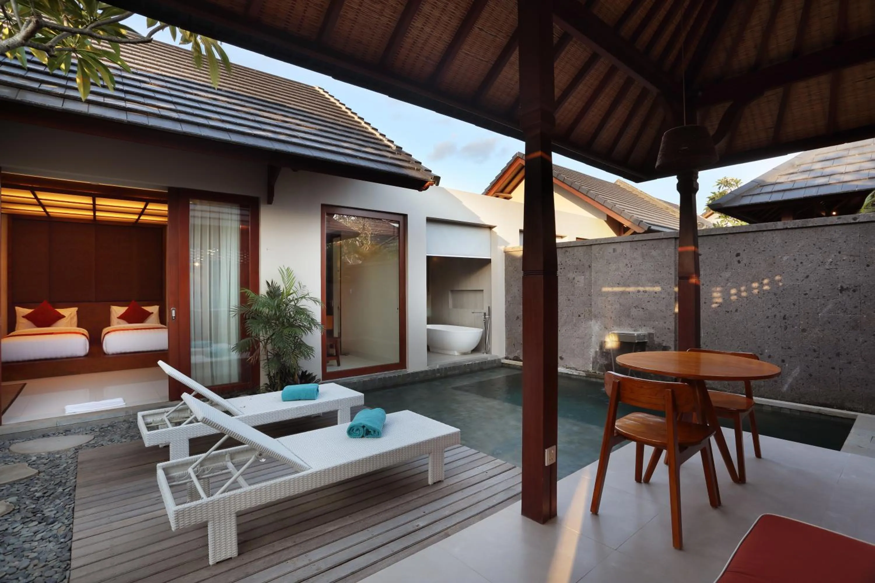 Balcony/Terrace in Theanna Villa and Spa Canggu