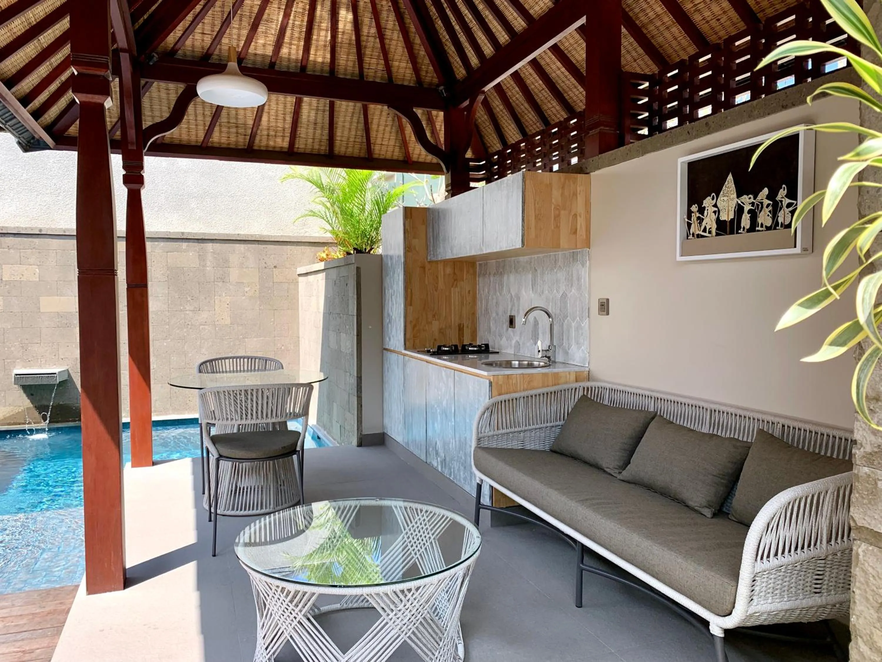 Balcony/Terrace in Theanna Villa and Spa Canggu
