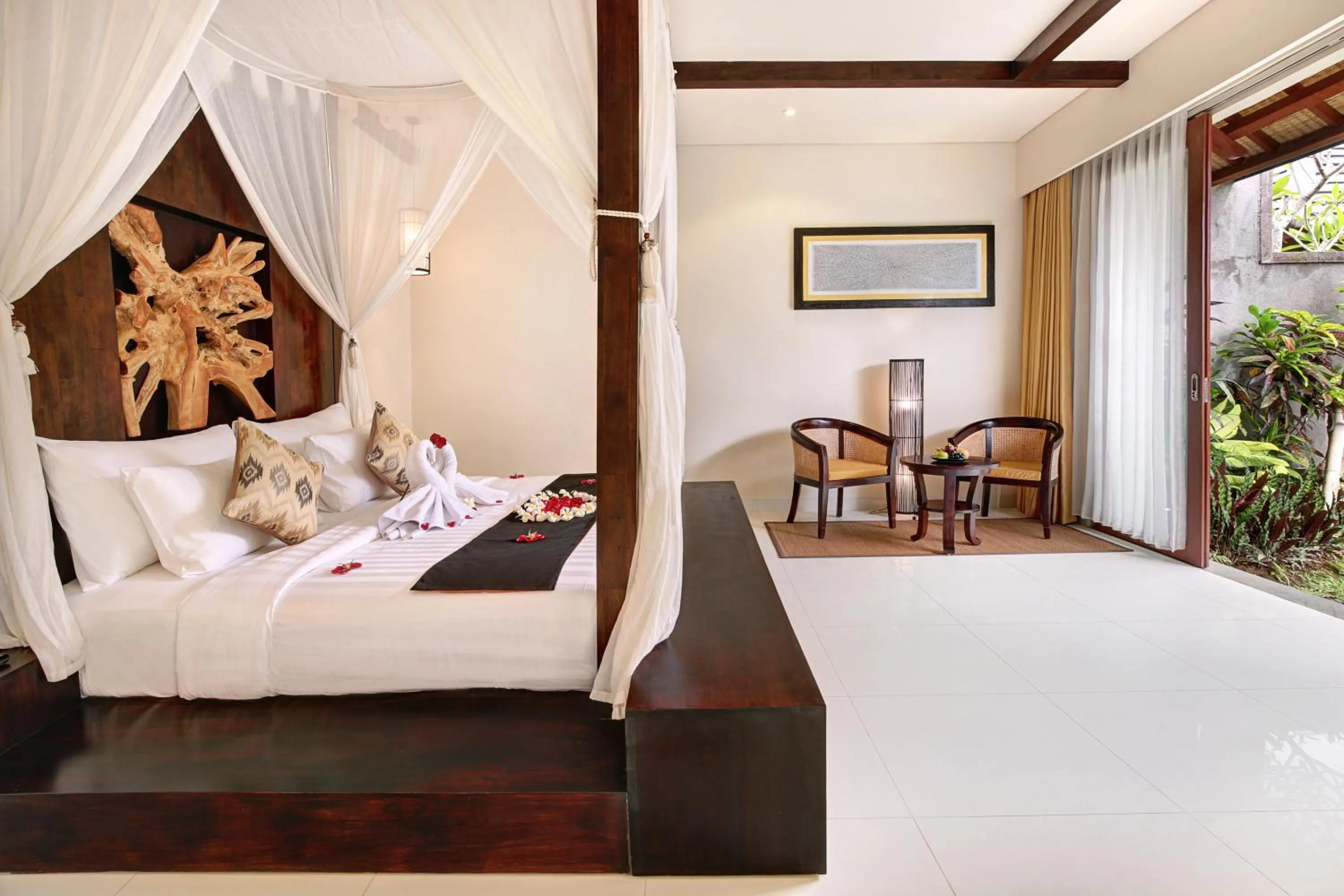 TV and multimedia, Bed in Theanna Villa and Spa Canggu