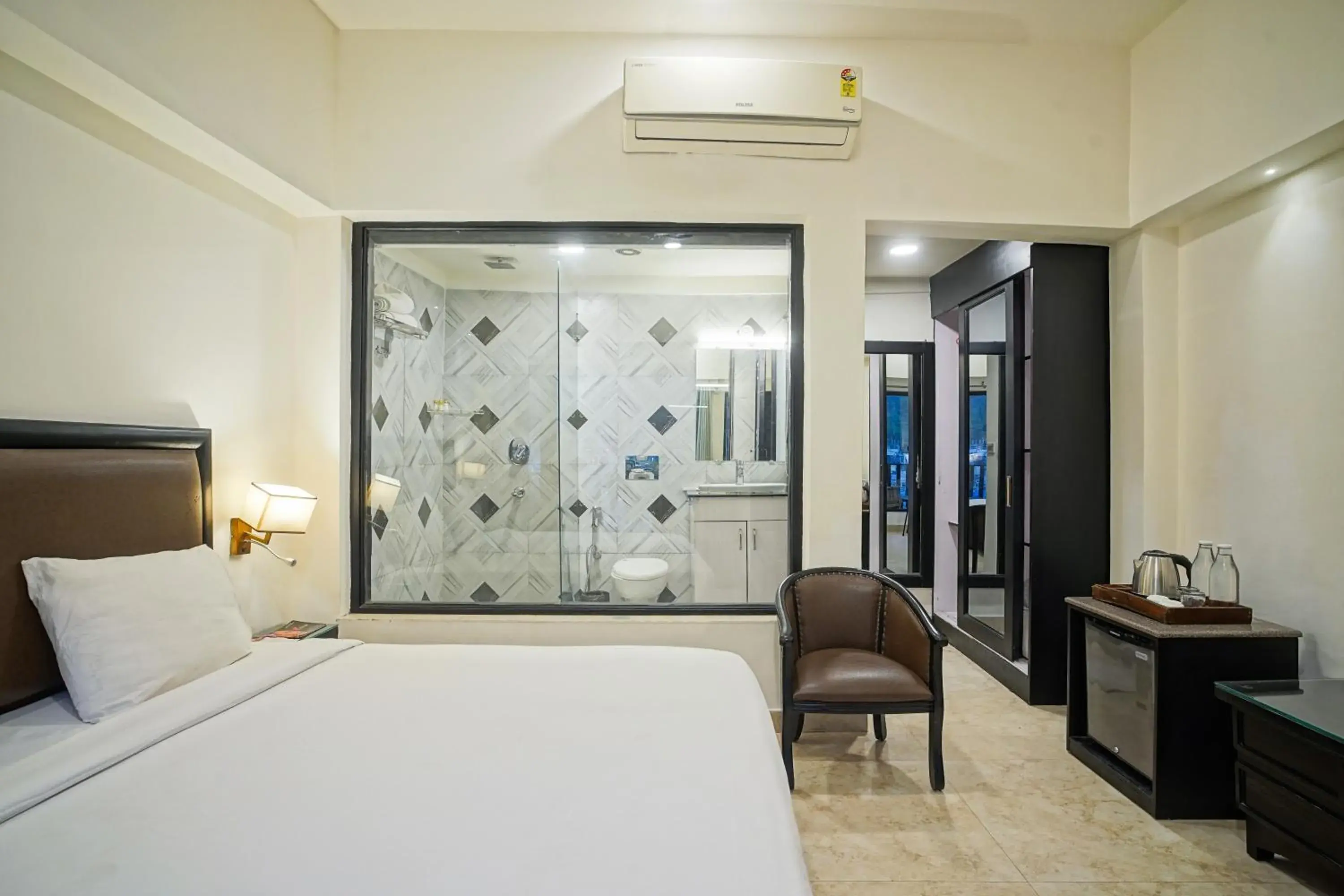 Bedroom, Bed in Hotel Ishan - A Ganges Riverside Retreat by Salvus Bedroom, Bed in Hotel Ishan - A Ganges Riverside Retreat by Salvus