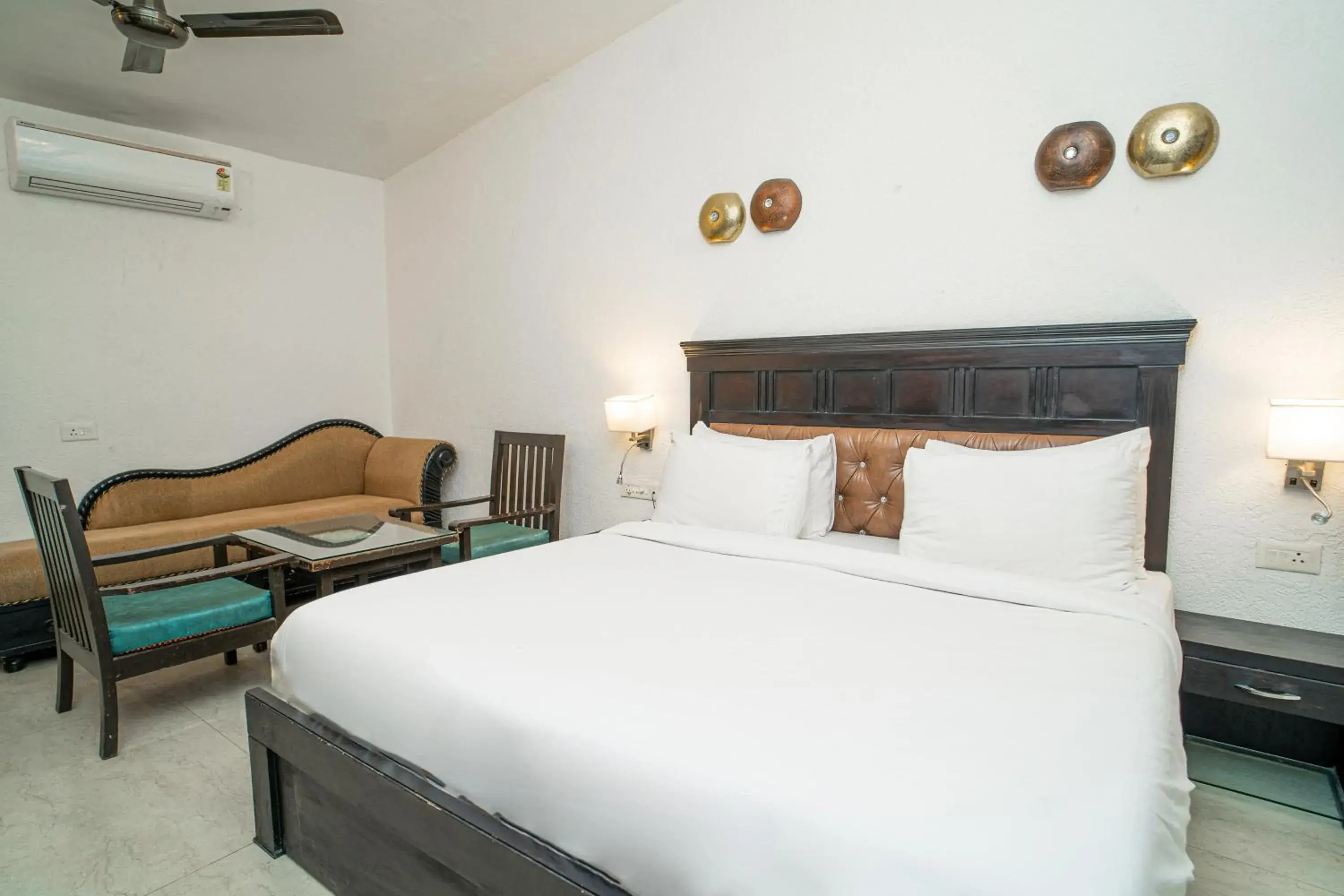 Bed in Hotel Ishan - A Ganges Riverside Retreat by Salvus Bed in Hotel Ishan - A Ganges Riverside Retreat by Salvus