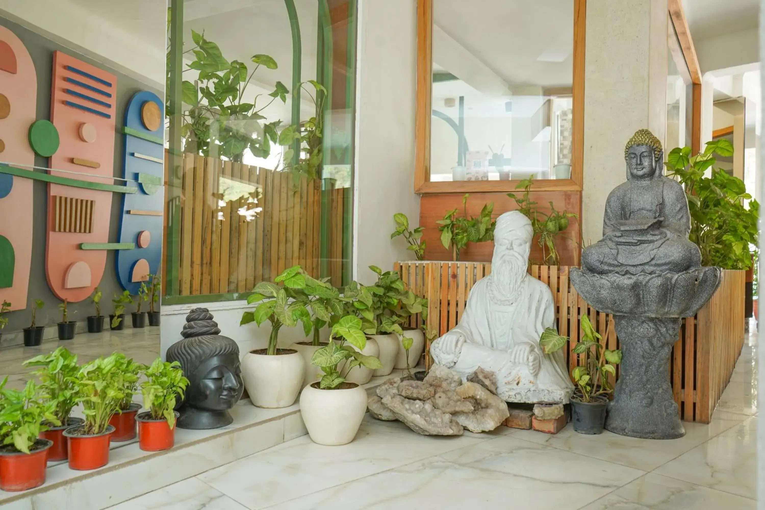 Lobby or reception in Hotel Ishan - A Ganges Riverside Retreat by Salvus Lobby or reception in Hotel Ishan - A Ganges Riverside Retreat by Salvus