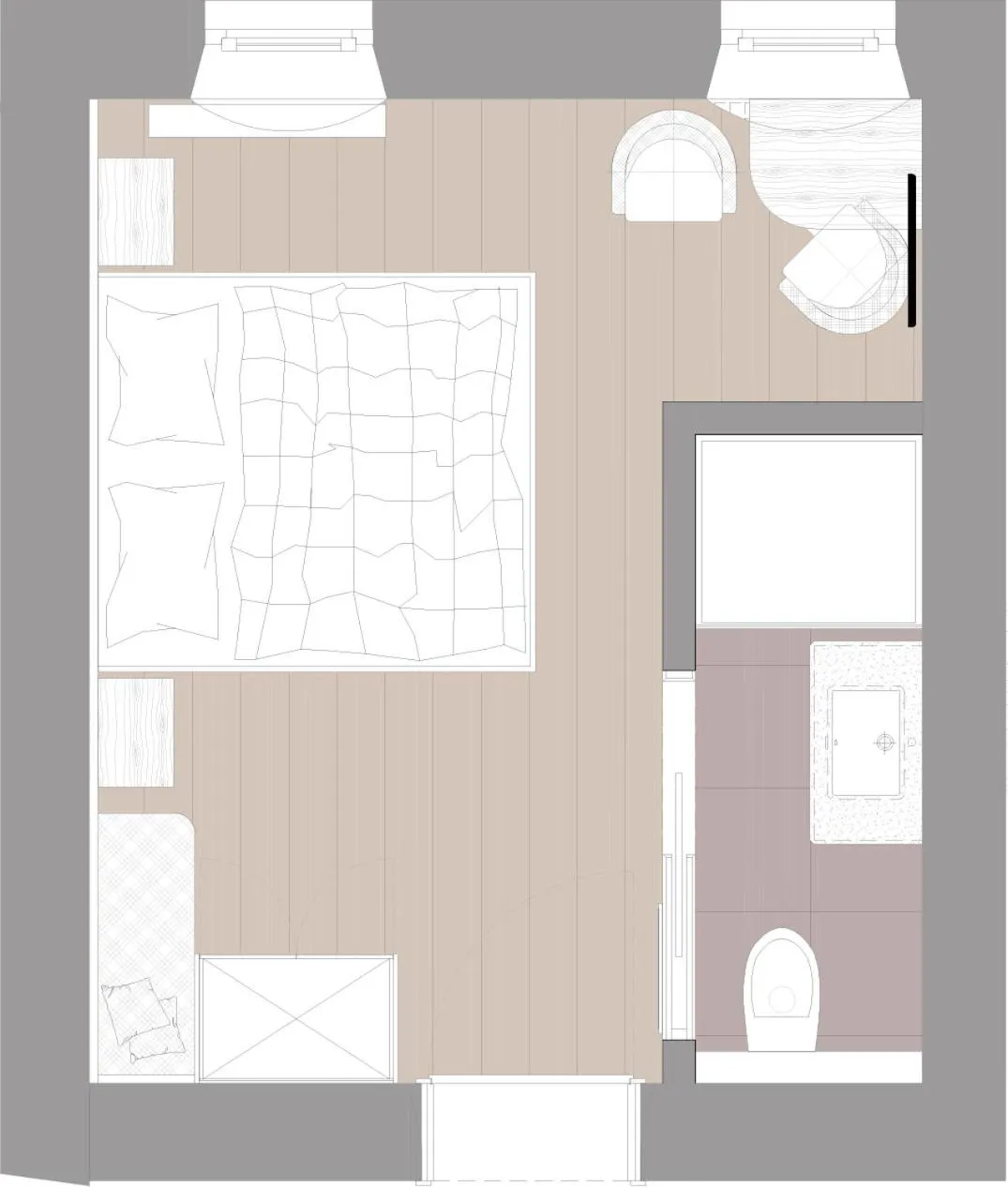 Floor plan in Pension Thainerhof