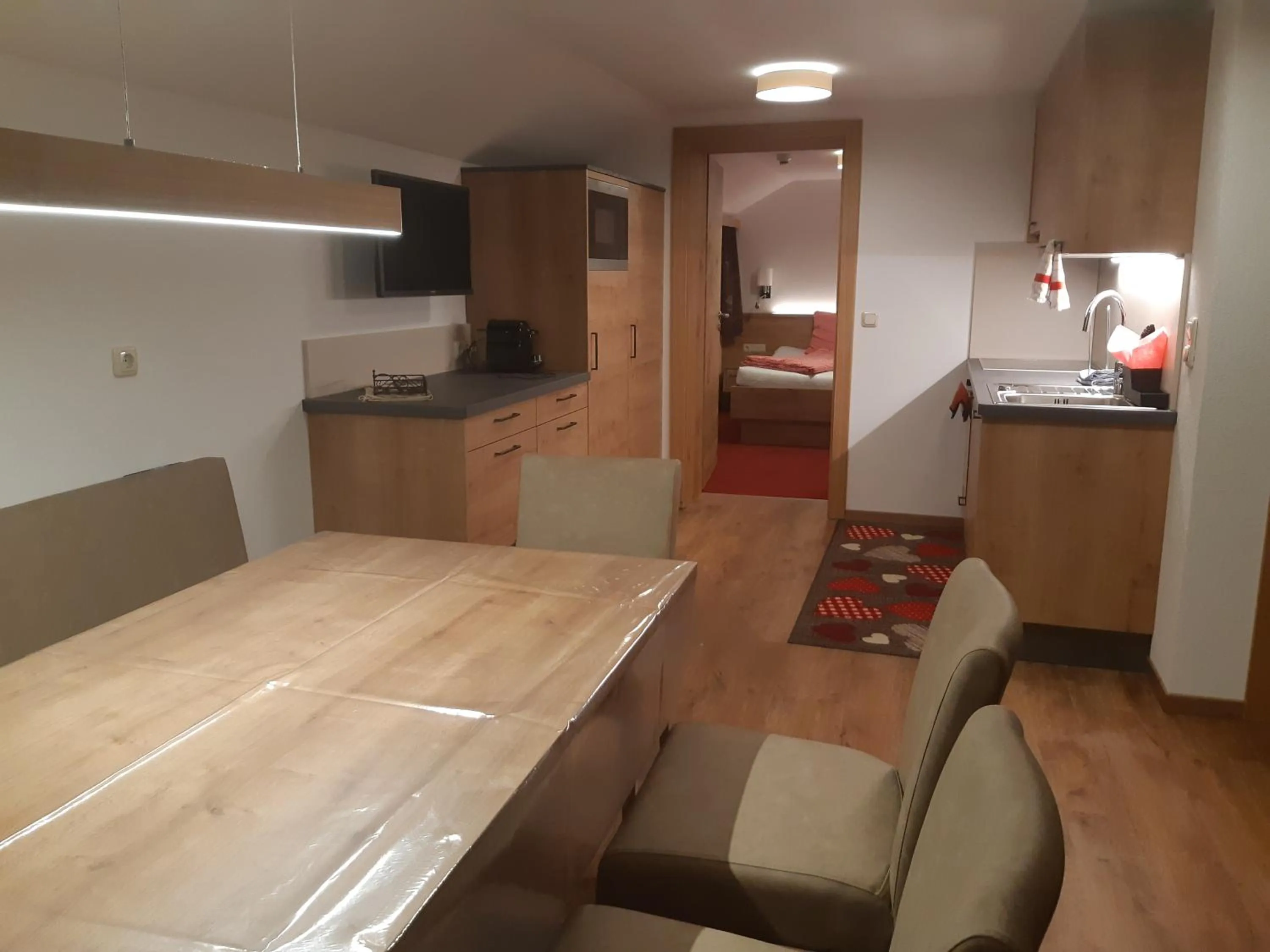 Kitchen or kitchenette in Pension Thainerhof