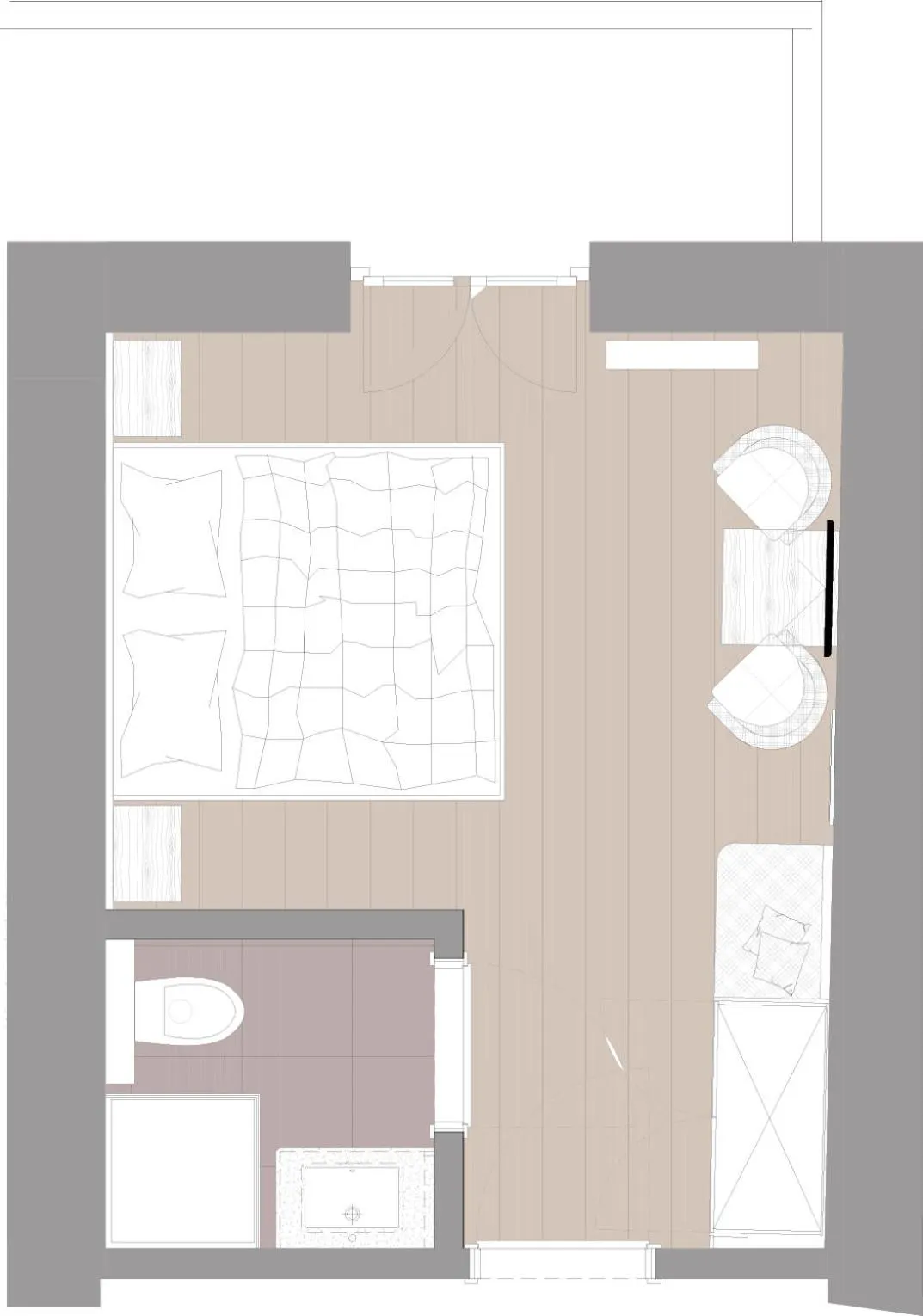 Floor plan in Pension Thainerhof