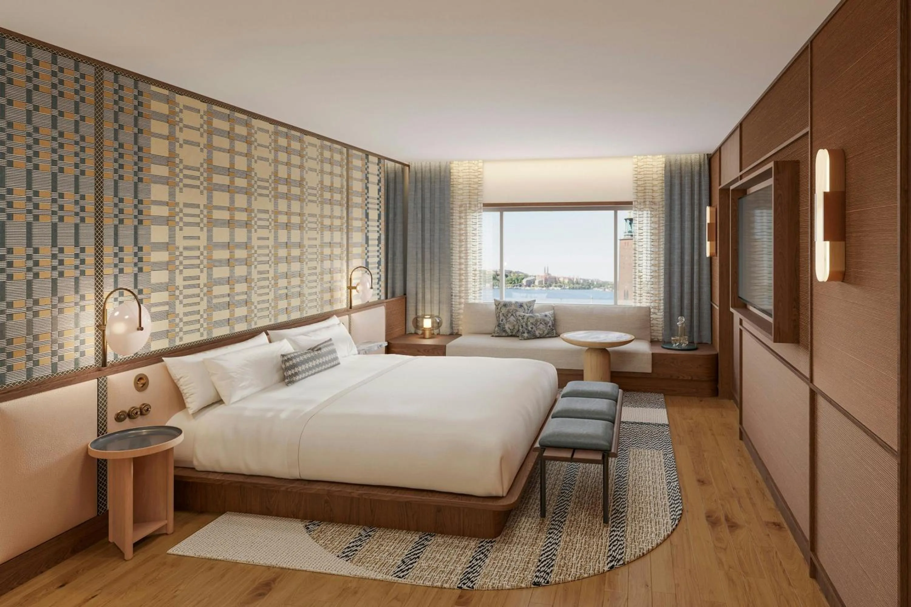 Bedroom, Bed in Sheraton Stockholm Hotel