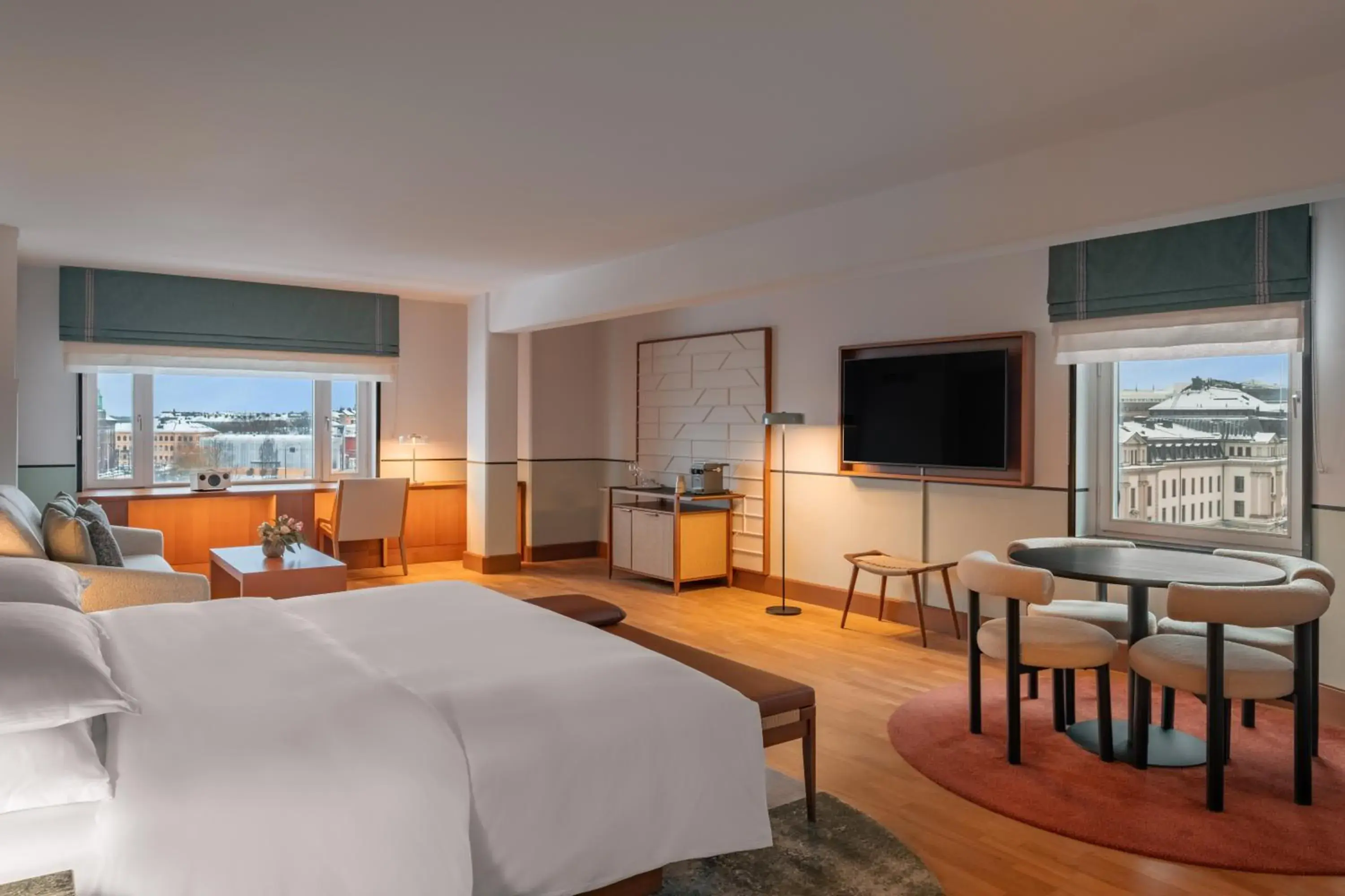 Junior Suite 1 King Bed with Lake View in Sheraton Stockholm Hotel Junior Suite 1 King Bed with Lake View in Sheraton Stockholm Hotel