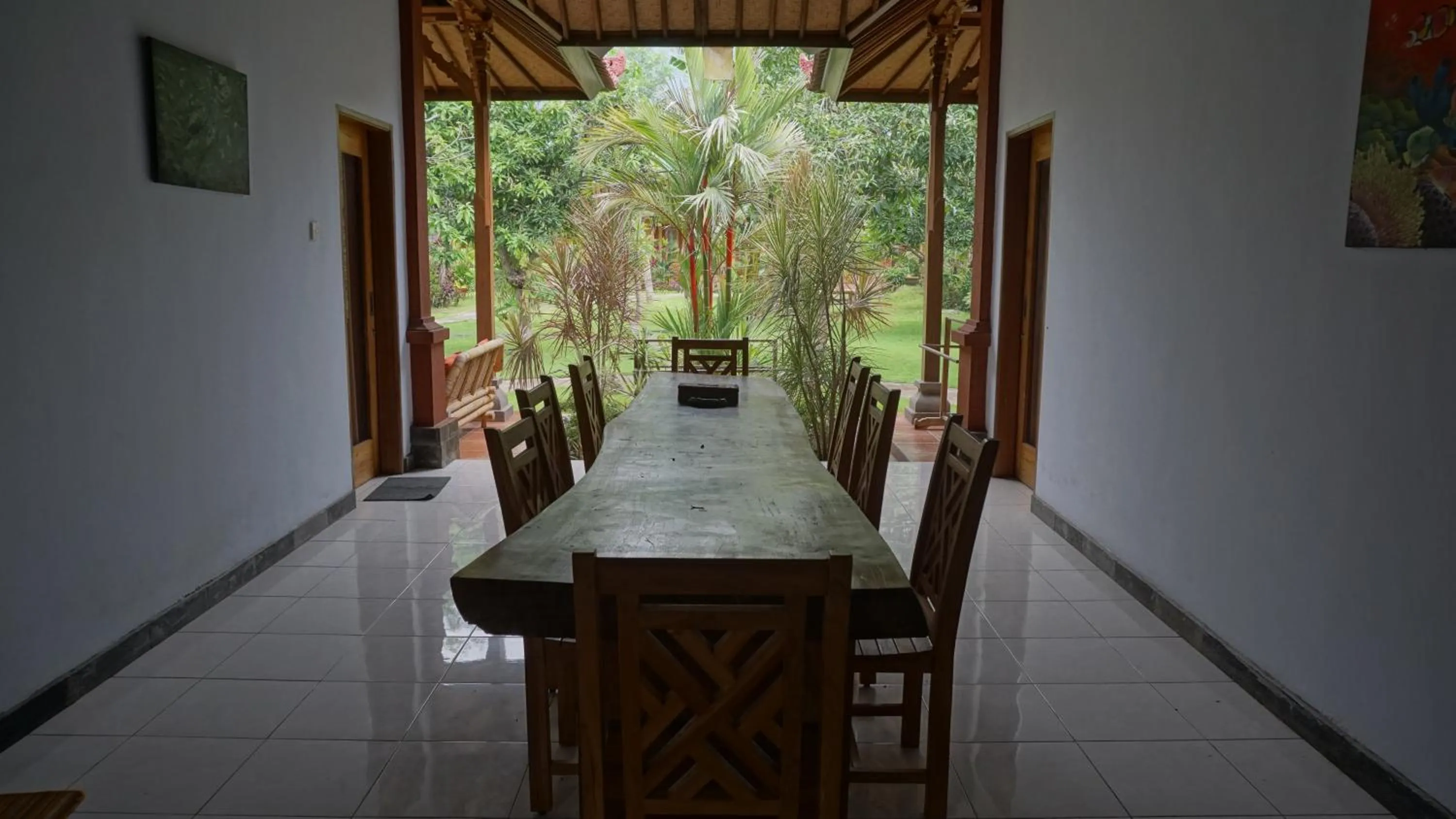 Dining area in Biorock Homestay & Dive Center Pemuteran