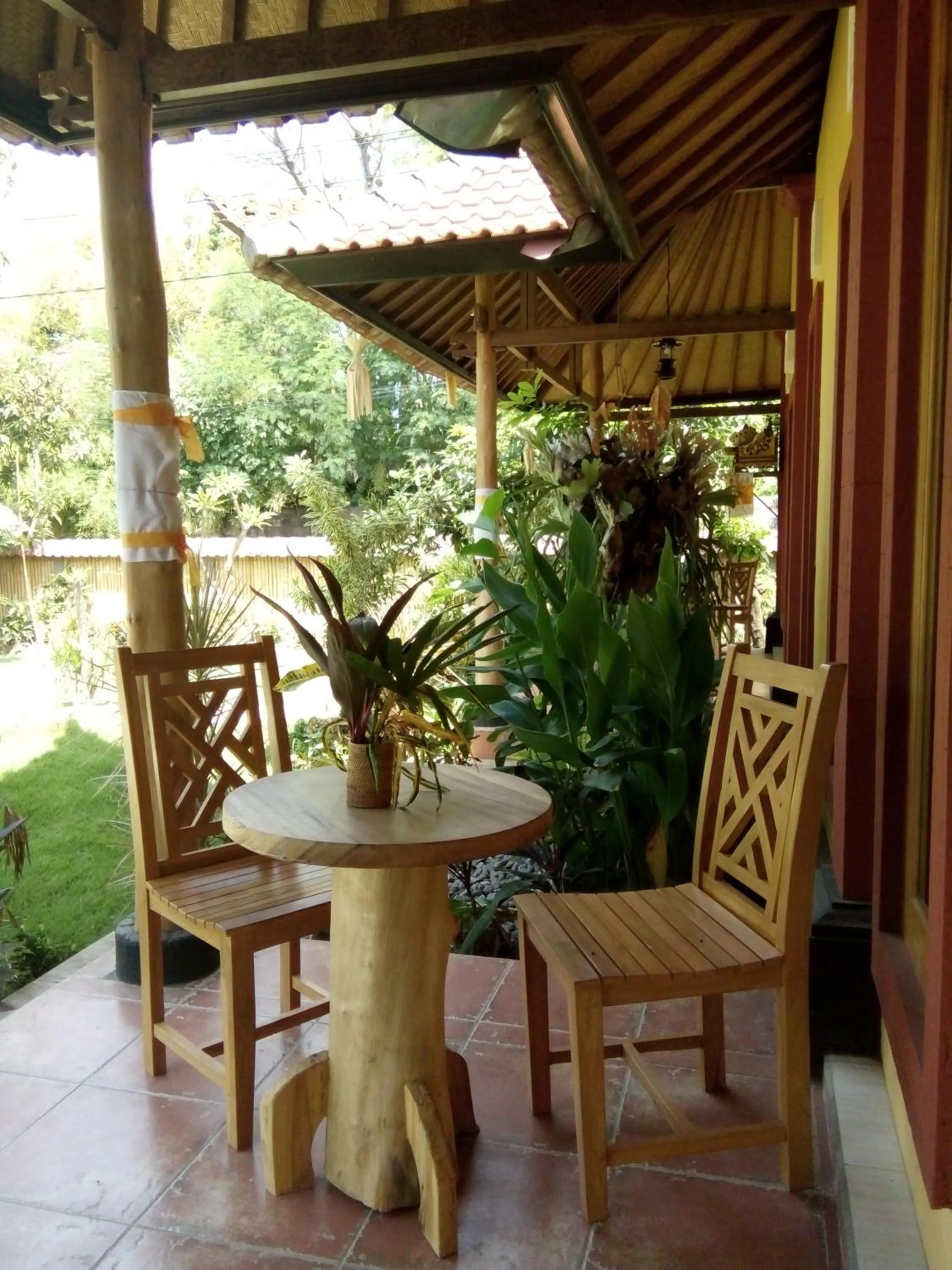 Balcony/Terrace in Biorock Homestay & Dive Center Pemuteran
