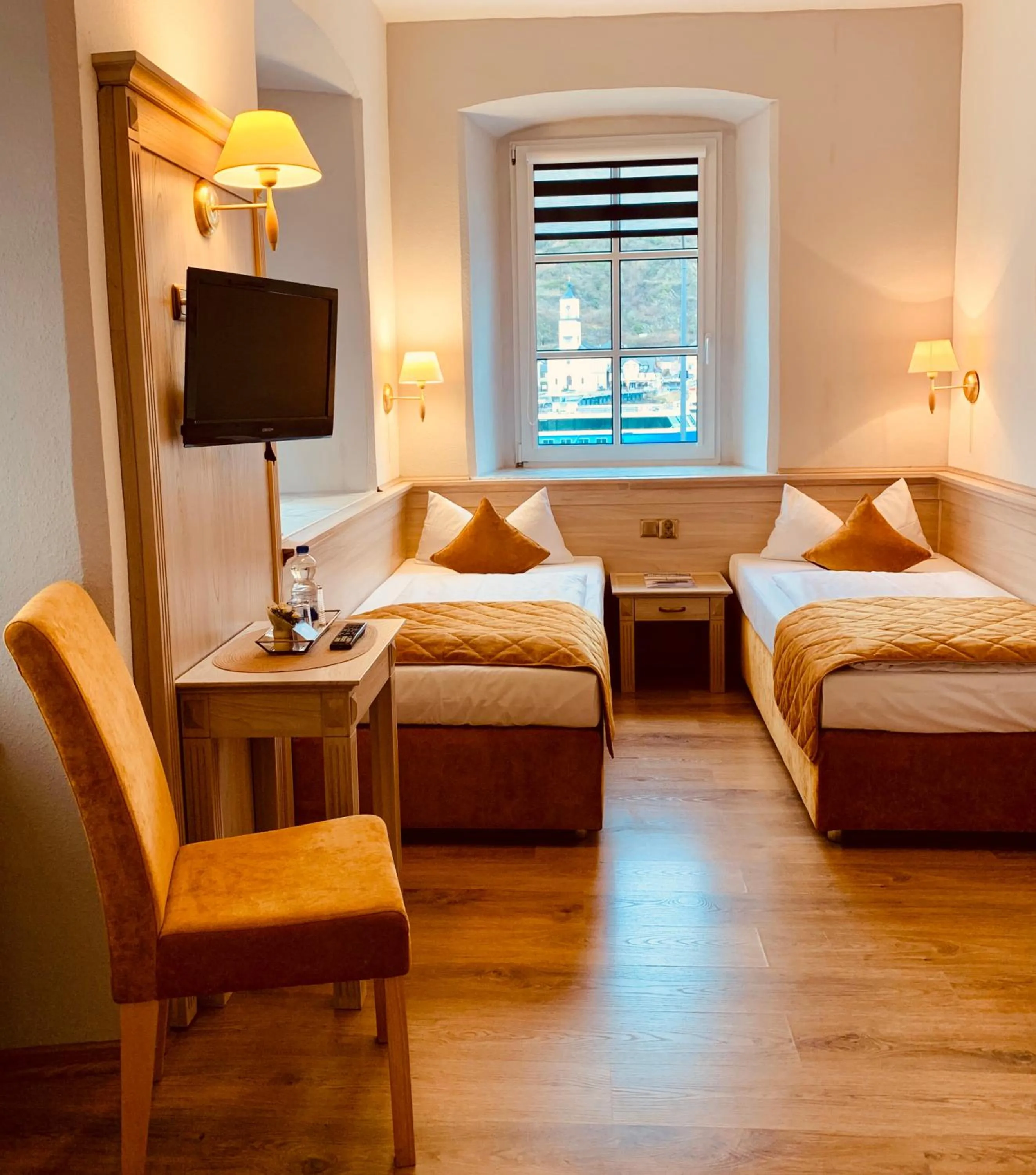 Bed in Rheinhotel St. Goar