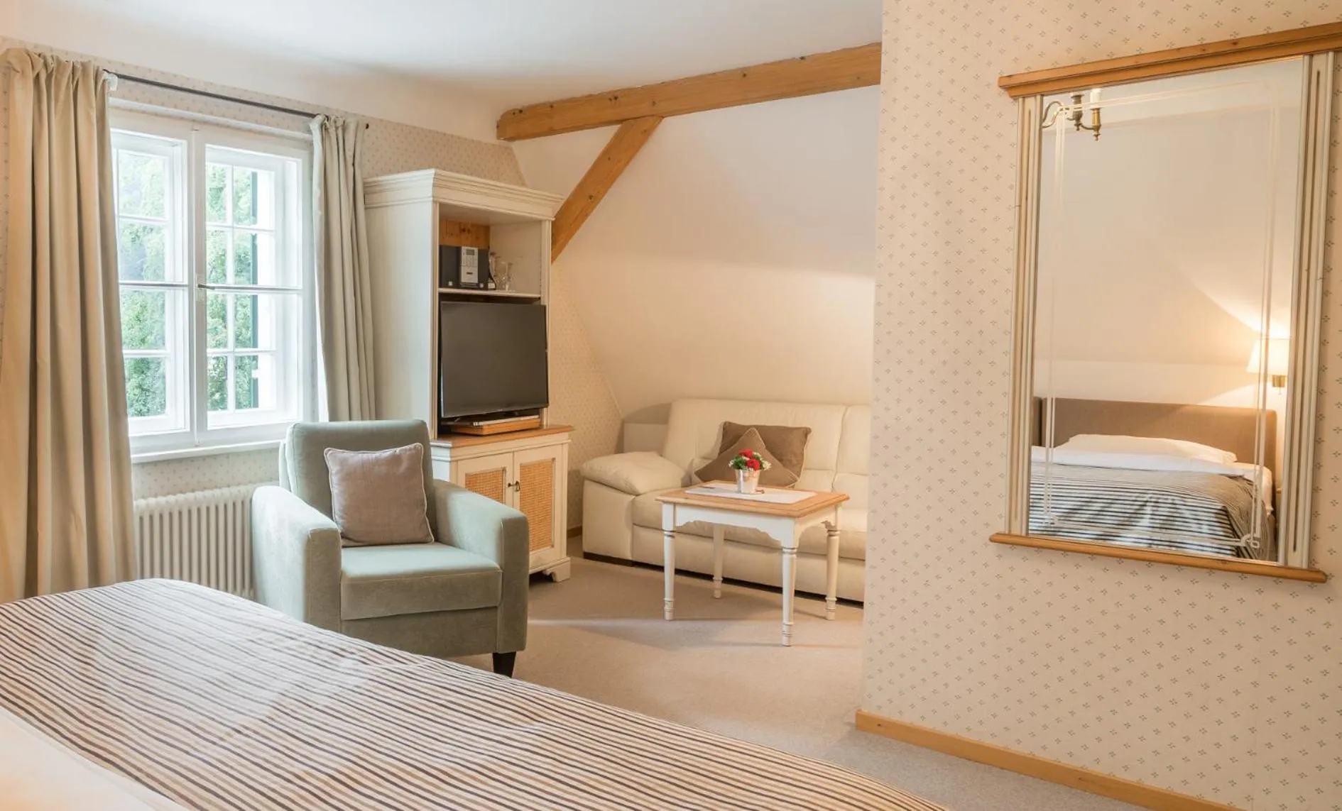 Bed in Geldernhaus Hotel garni