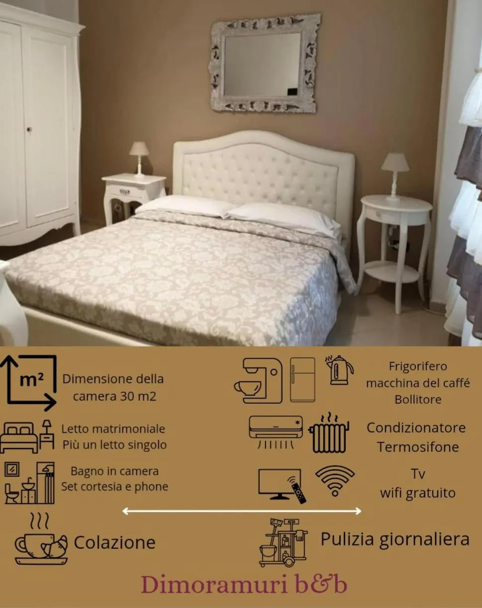 Bed in Dimoramuri B&B