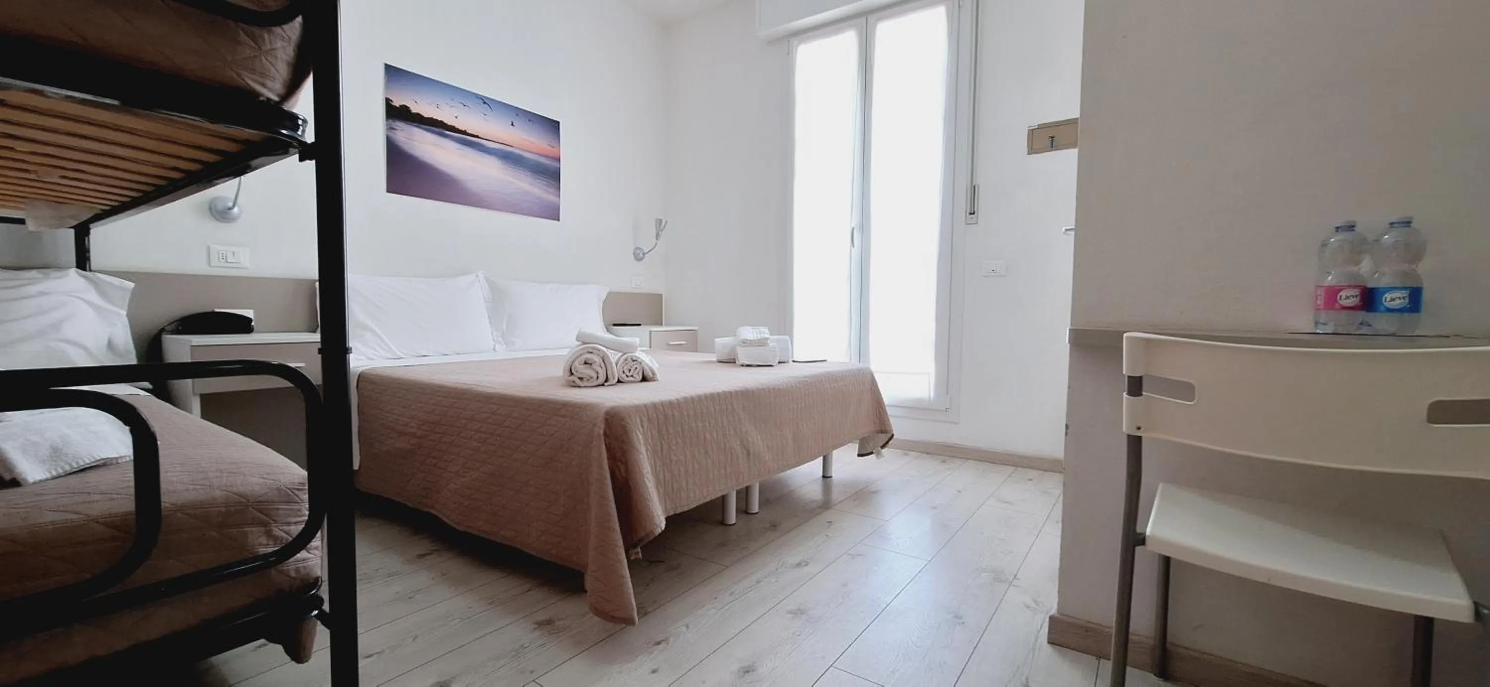 Bed in Hotel Sasselli