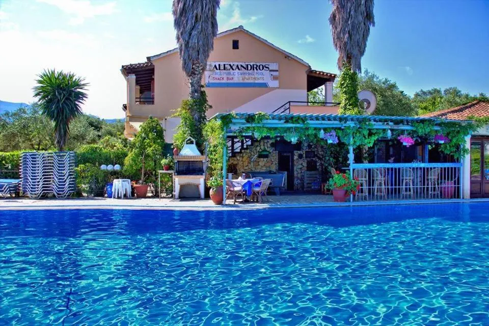 Swimming pool in Alexandros Studios Apartments